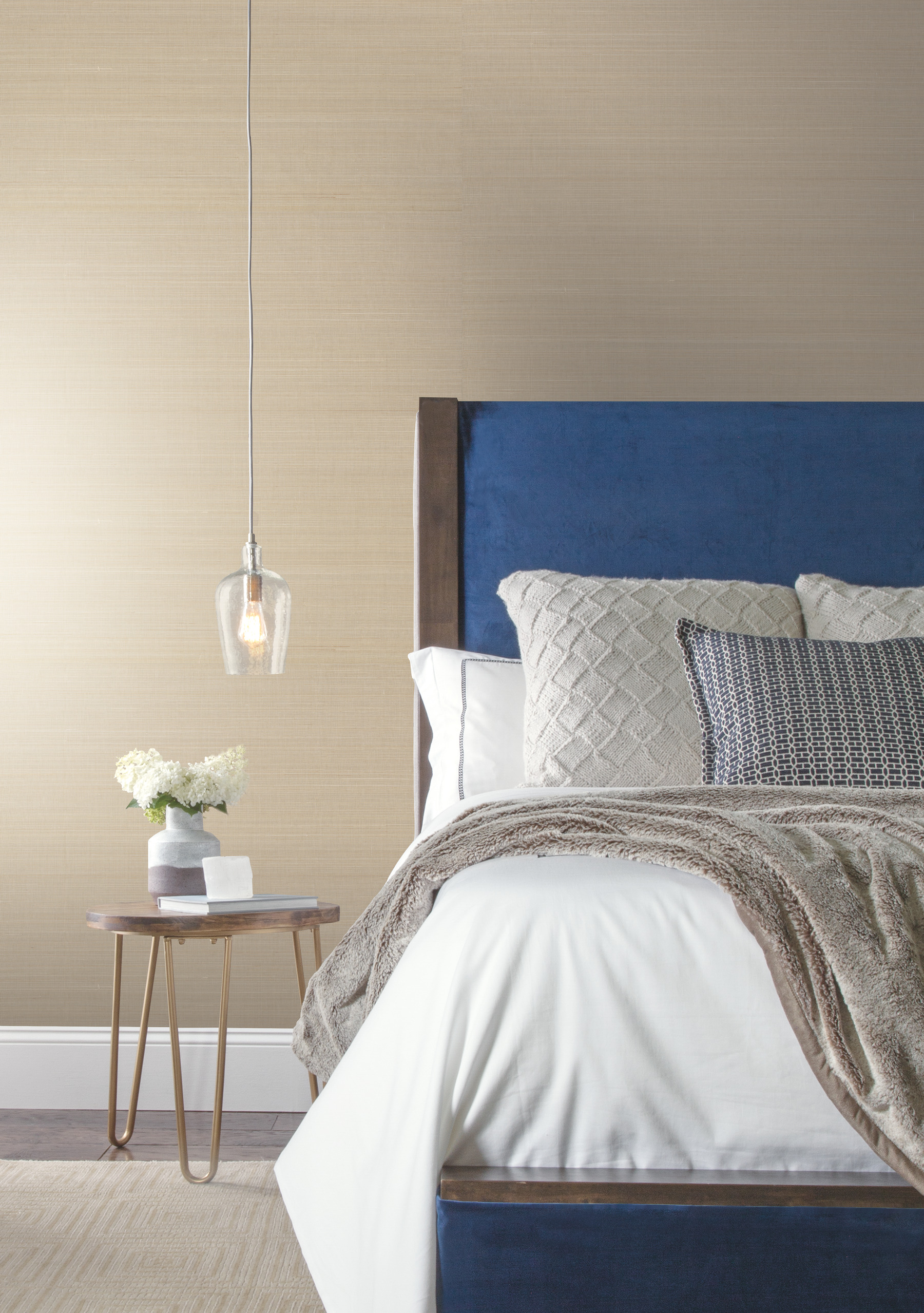Beige Abaca Weave Wallpaper