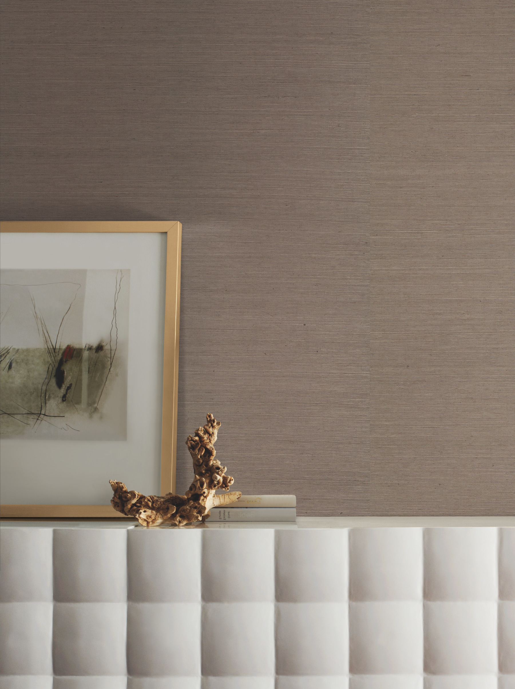 Brown Sisal Grasscloth Wallpaper