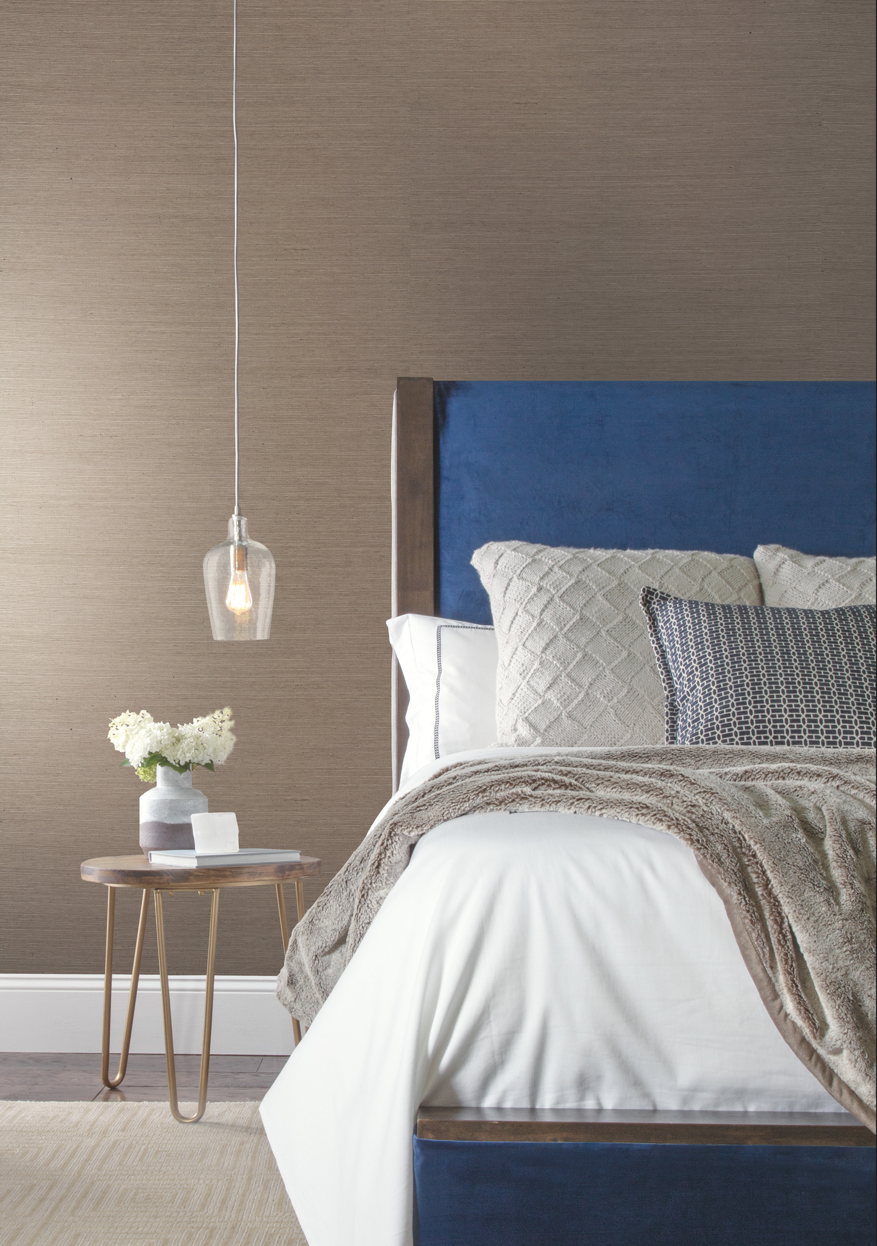 Brown Sisal Grasscloth Wallpaper