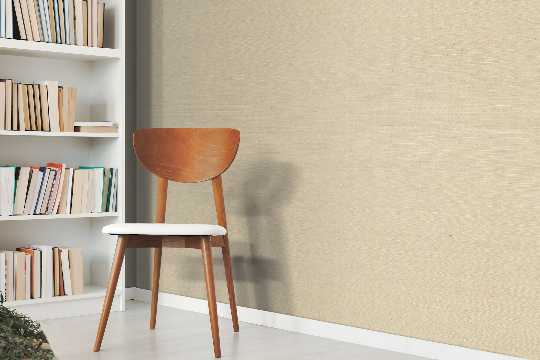 Grey & Taupe Sisal Grasscloth Wallpaper