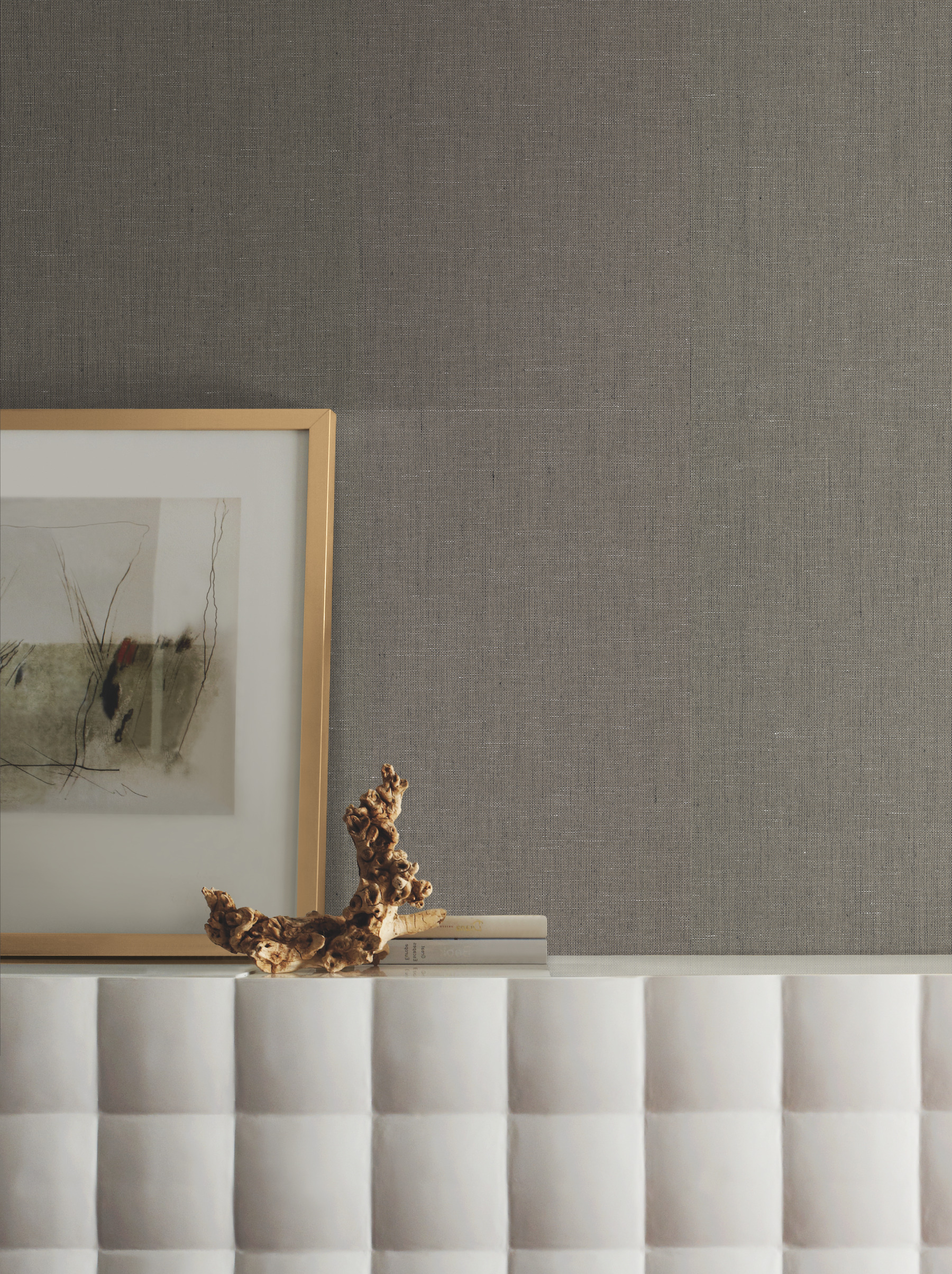 Black & Grey Crosshatch String Wallpaper