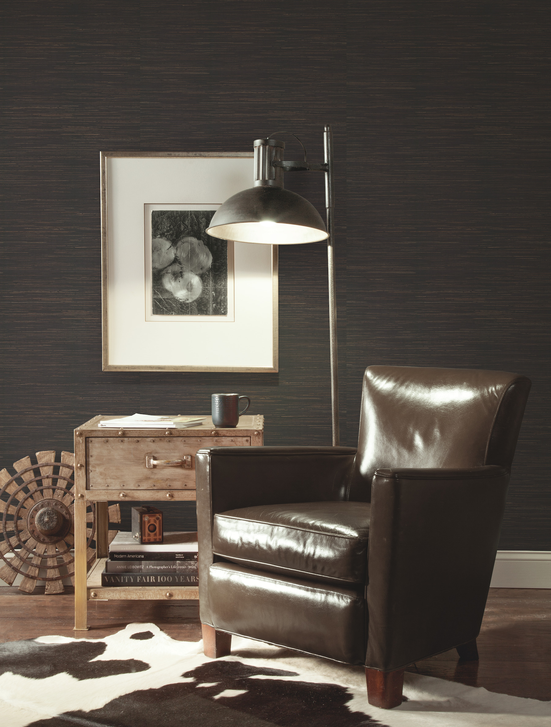 Charcoal Inked Grass Wallpaper