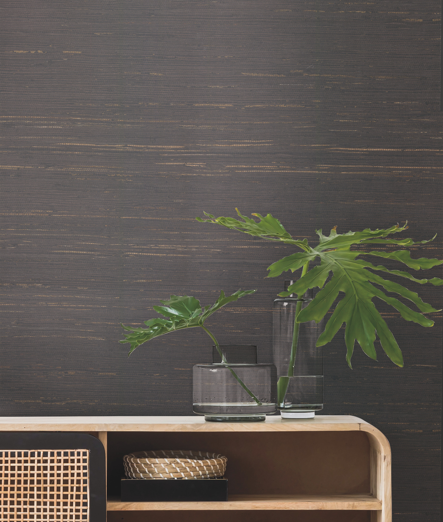 Charcoal Inked Grass Wallpaper