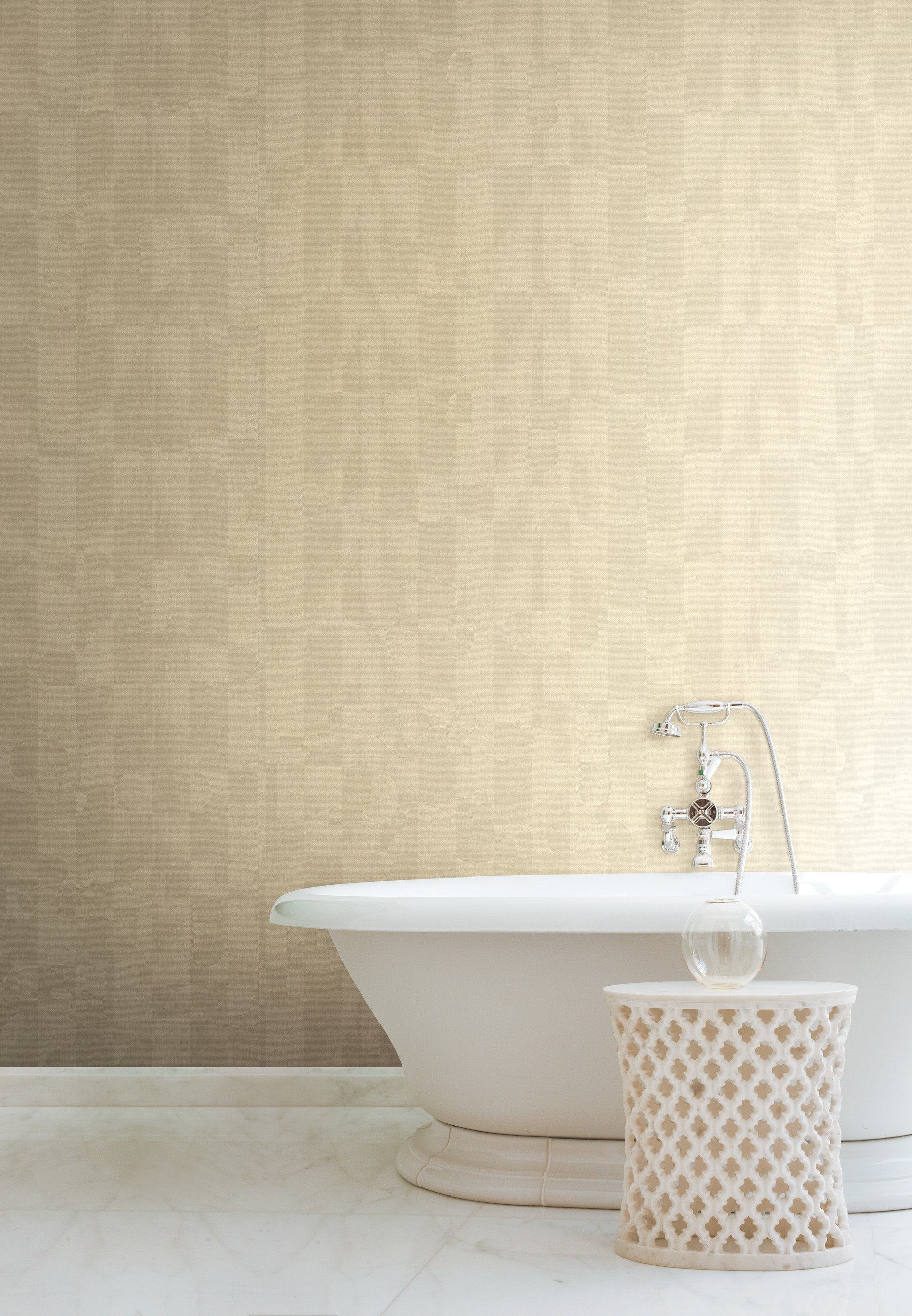 Woven White Crosshatch Wallpaper