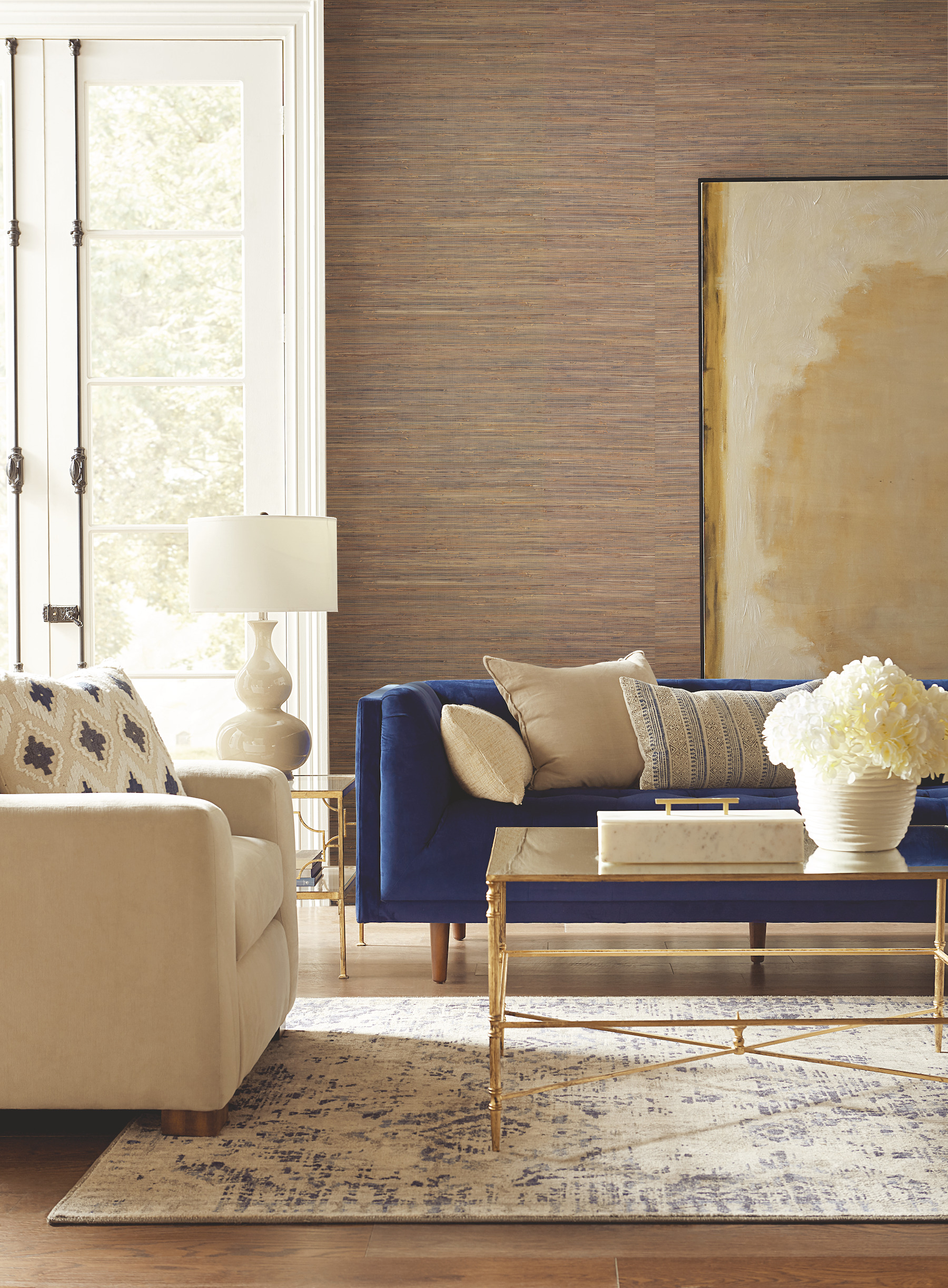 Brown Knotted Grass Wallpaper