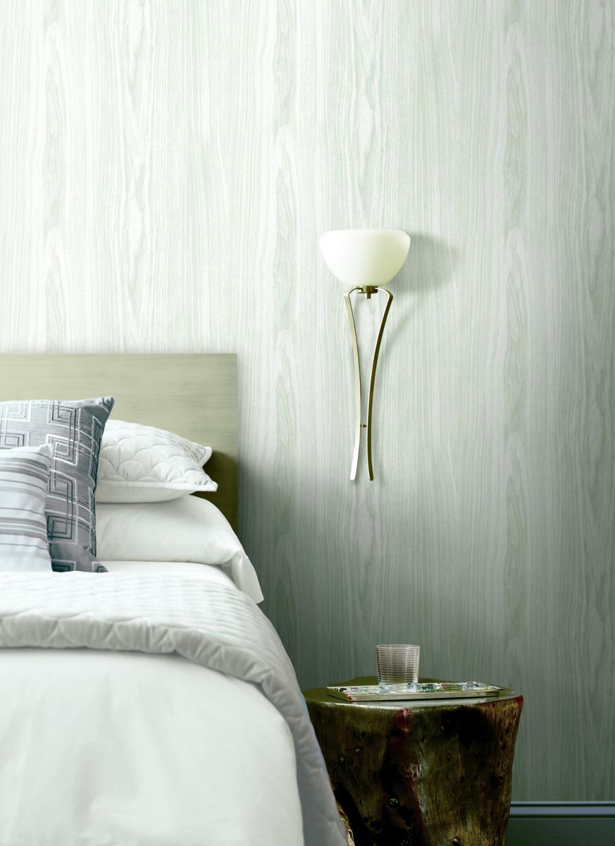 Grasscloth Wood and Stone Premium Peel and Stick Wallpaper by York