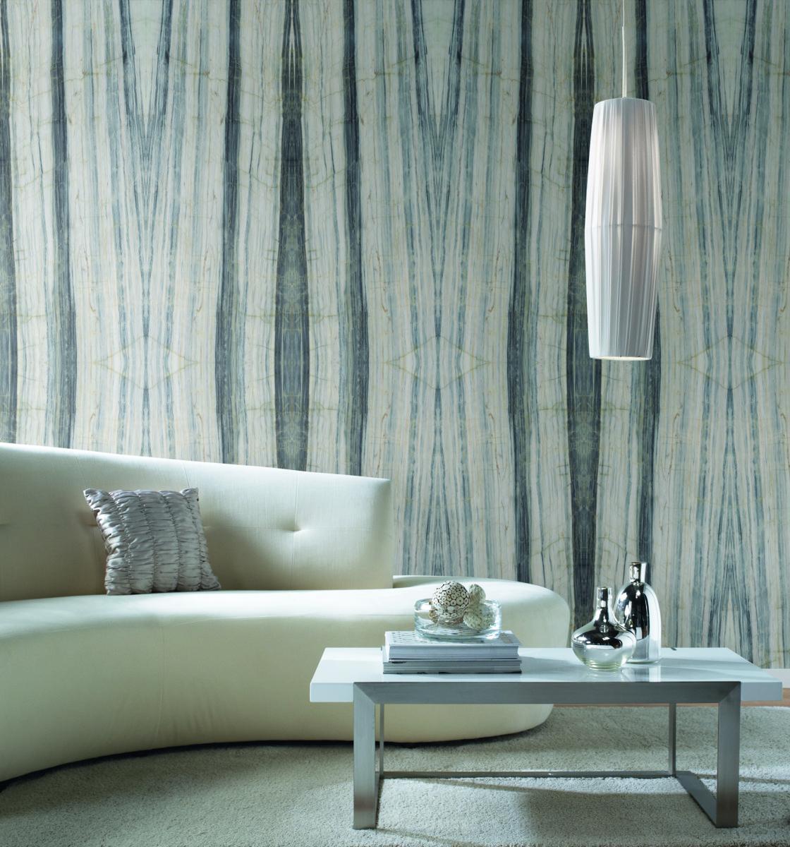 Grasscloth Wood and Stone Premium Peel and Stick Wallpaper by York