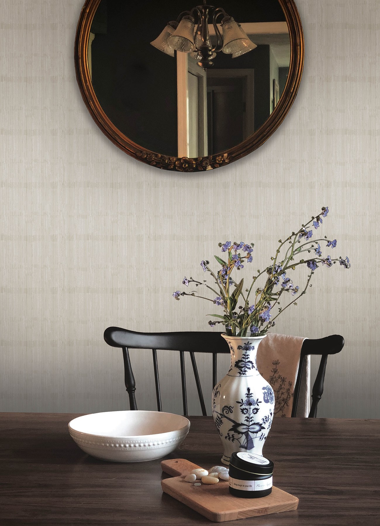 Somerset Gold Abstract Stripe Wallpaper