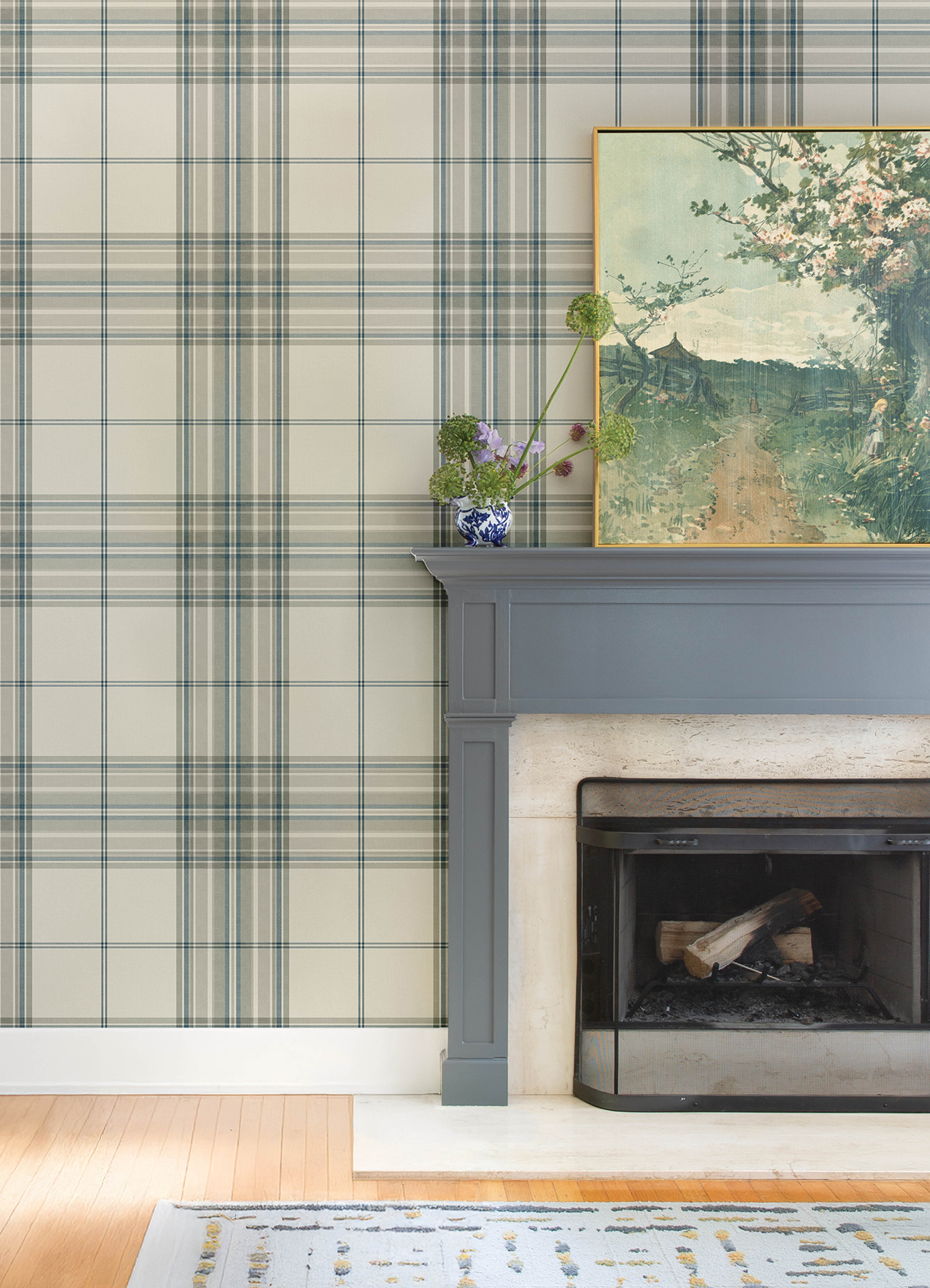 Westley Moss Plaid Wallpaper