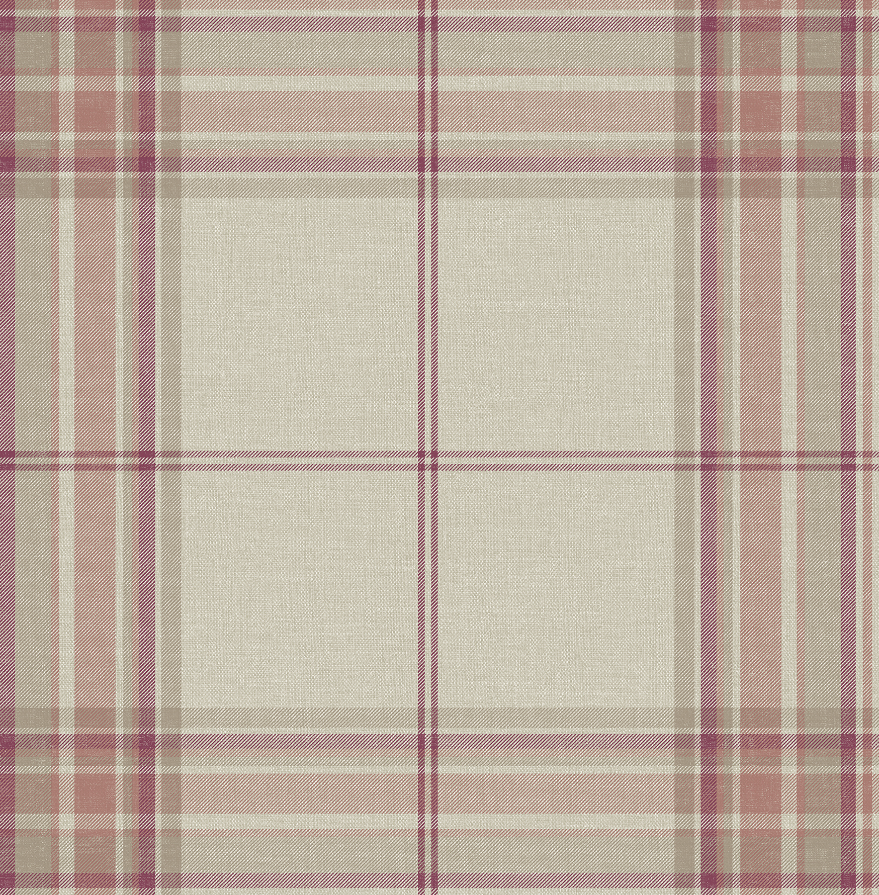 Westley Magenta Plaid Wallpaper