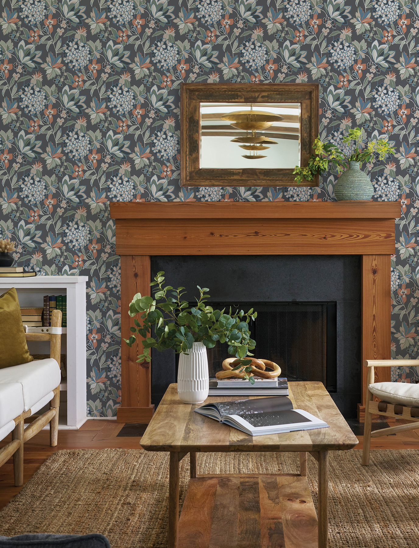 Valdivian Moss Floral Wallpaper