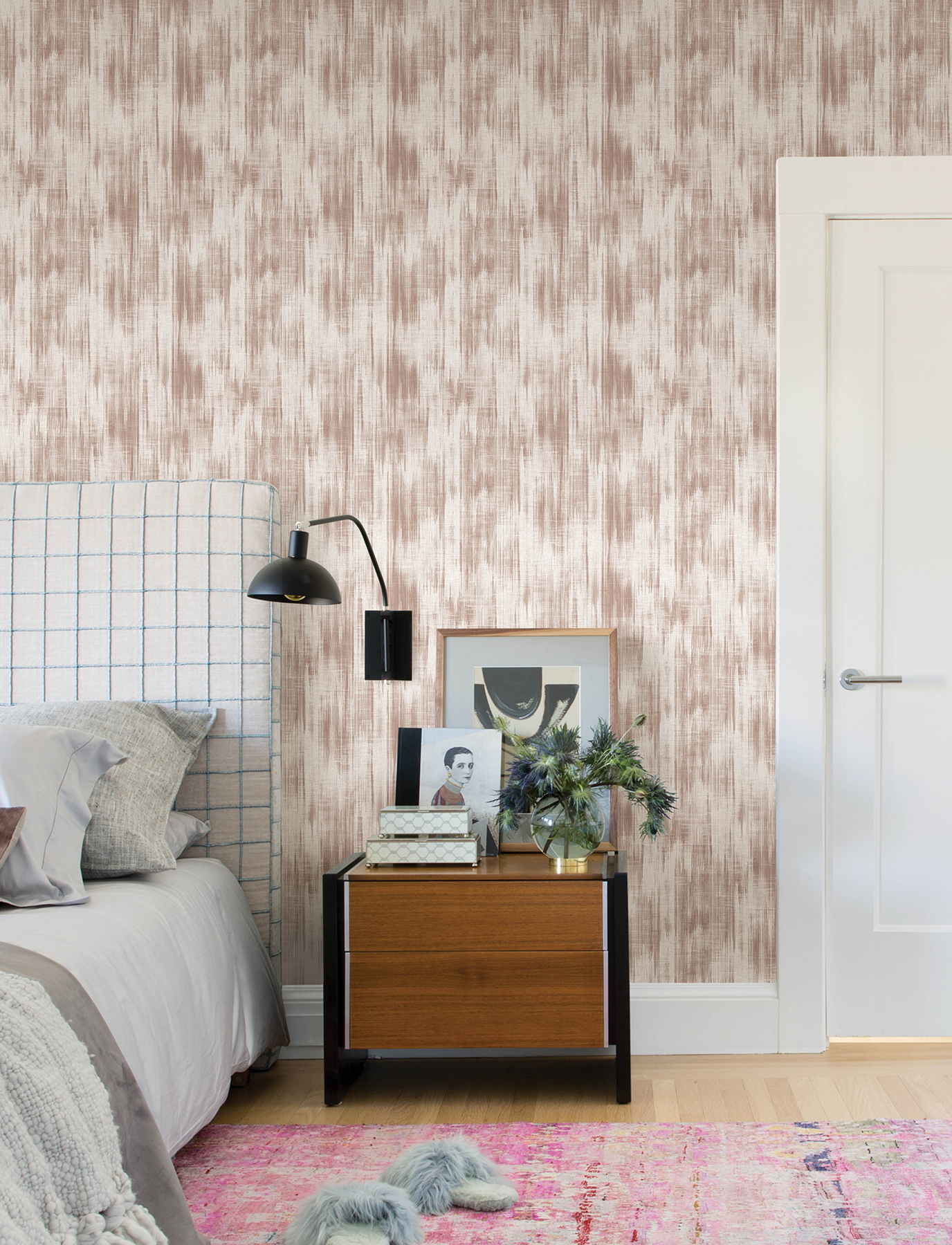 Marvel Light Pink Ripple Wallpaper