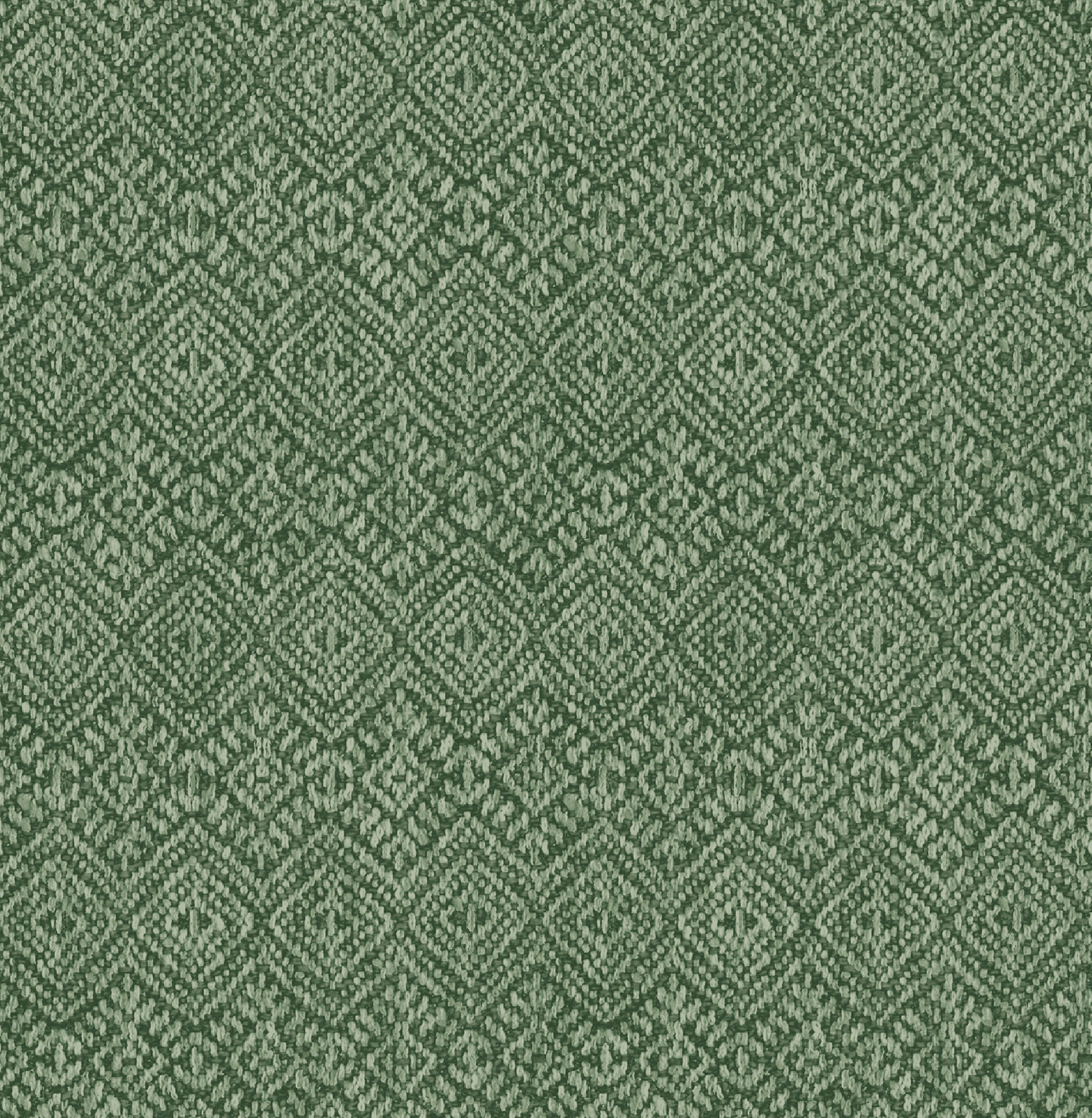 Gallivant Green Woven Geometric Wallpaper