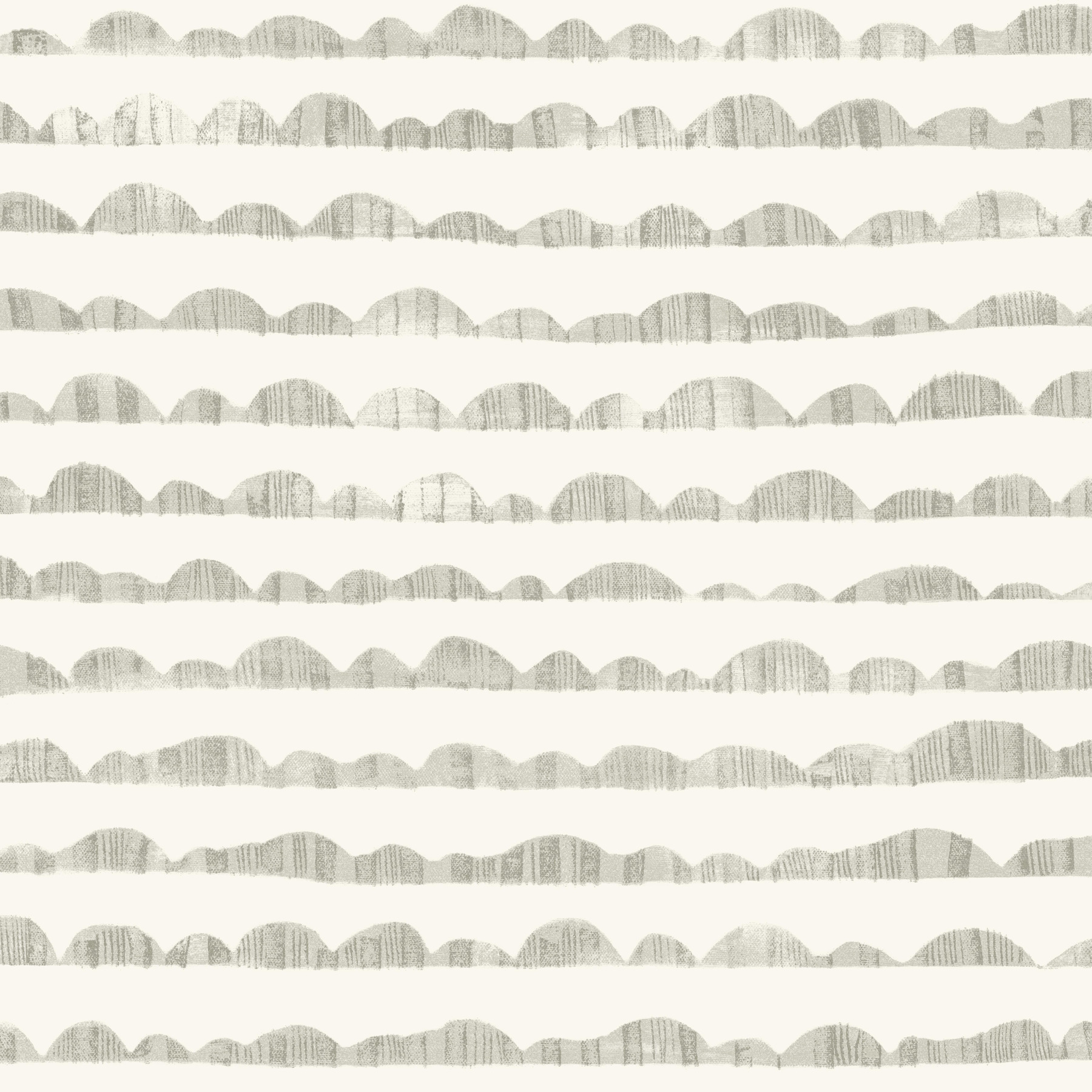 Hill & Horizon Grey Wallpaper