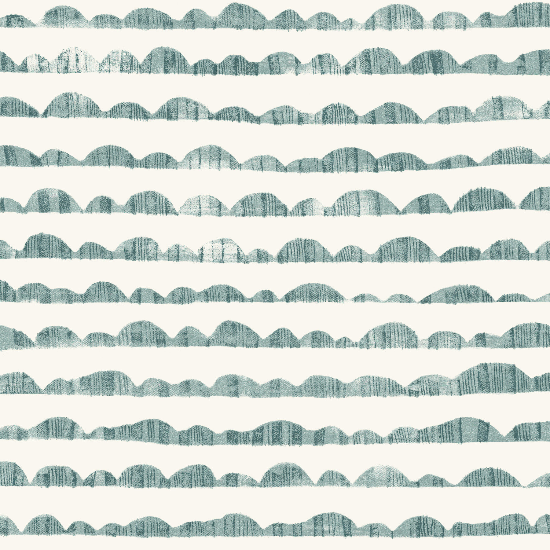 Hill & Horizon Blue Wallpaper