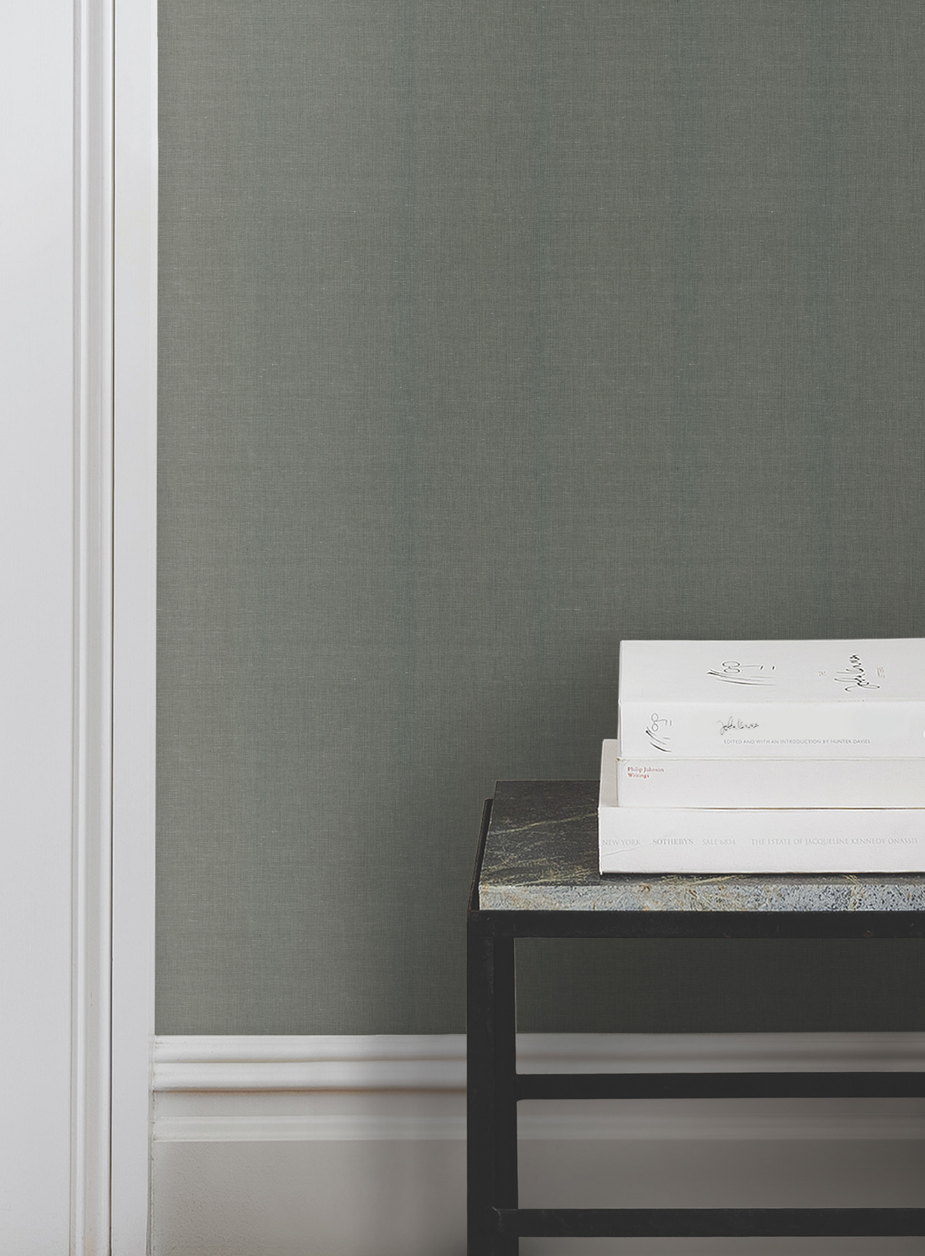 Crosshatch Emerald String Wallpaper