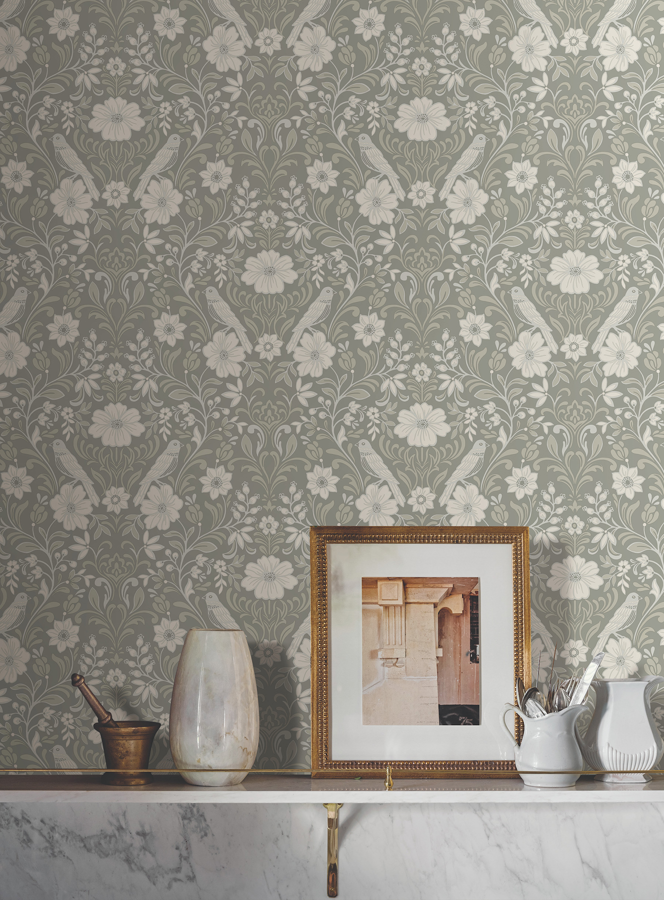 Colette Grey Wallpaper