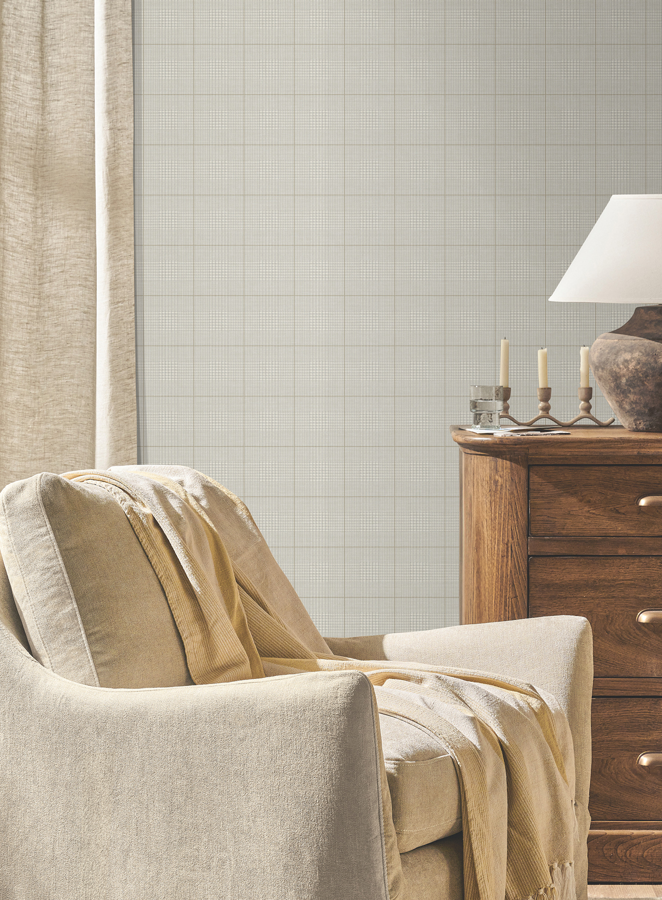 Windsor Ivory Wallpaper