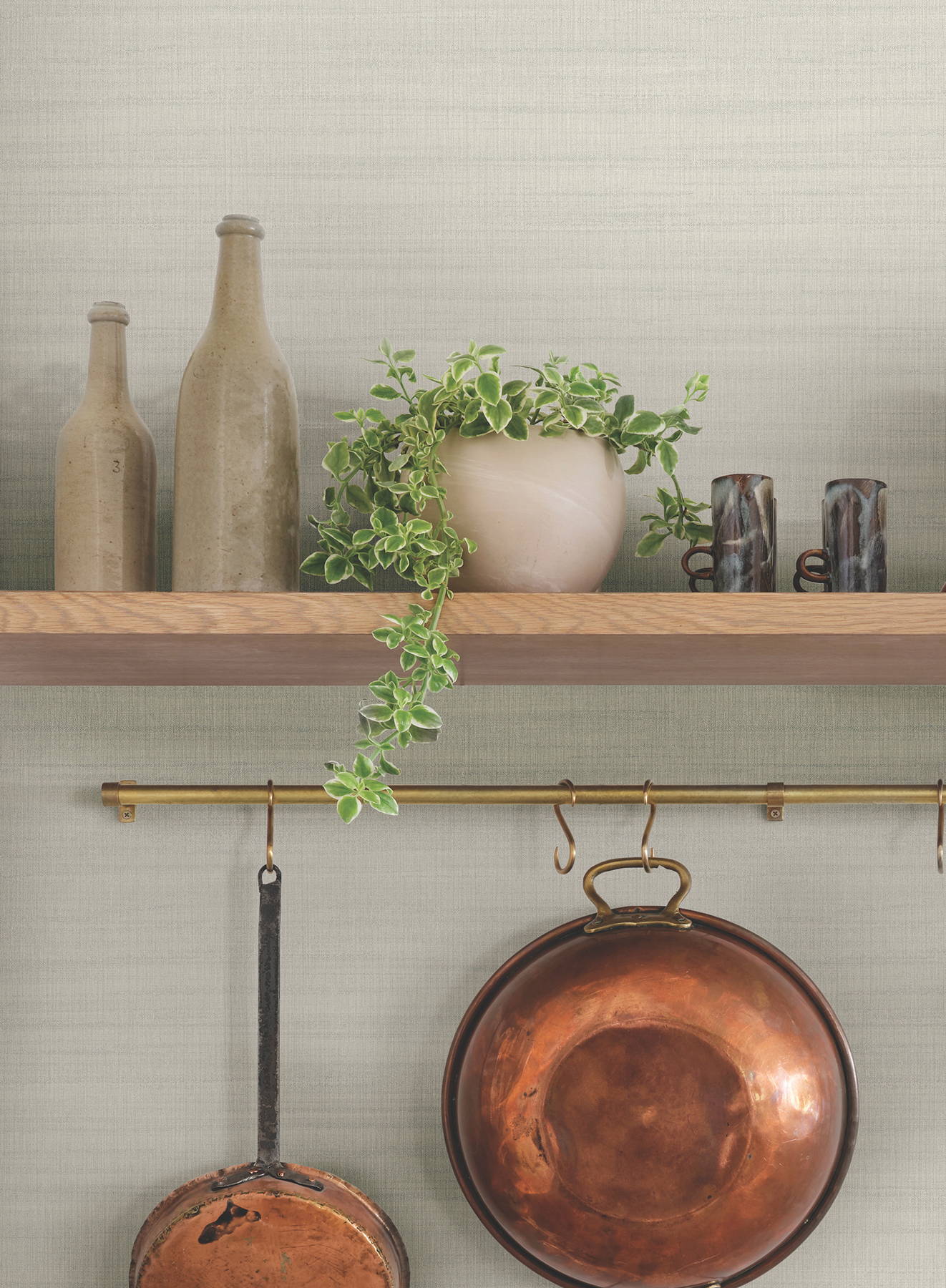 Washed Loft Linen Wallpaper