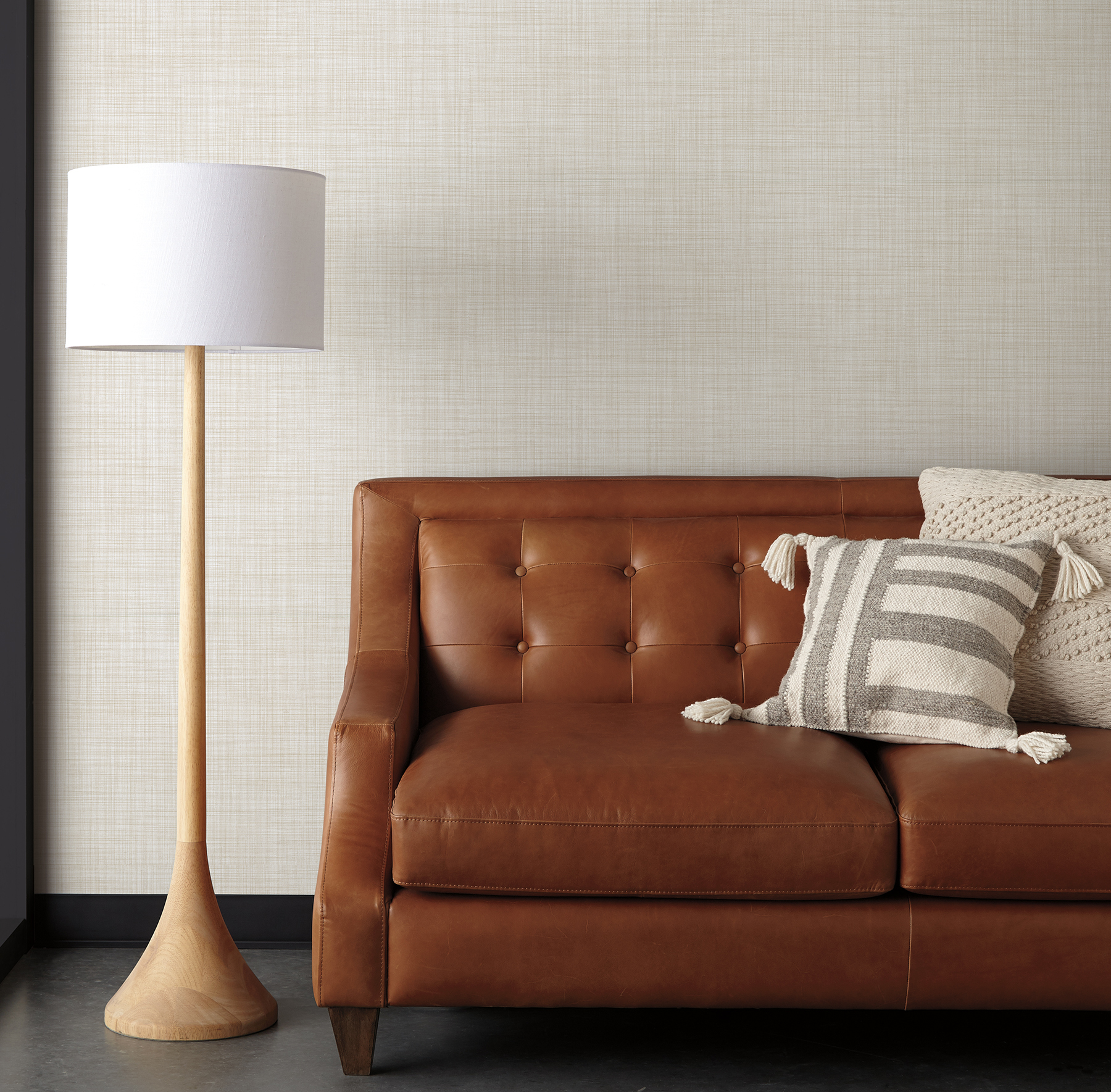 Crossroad Linen Wallpaper