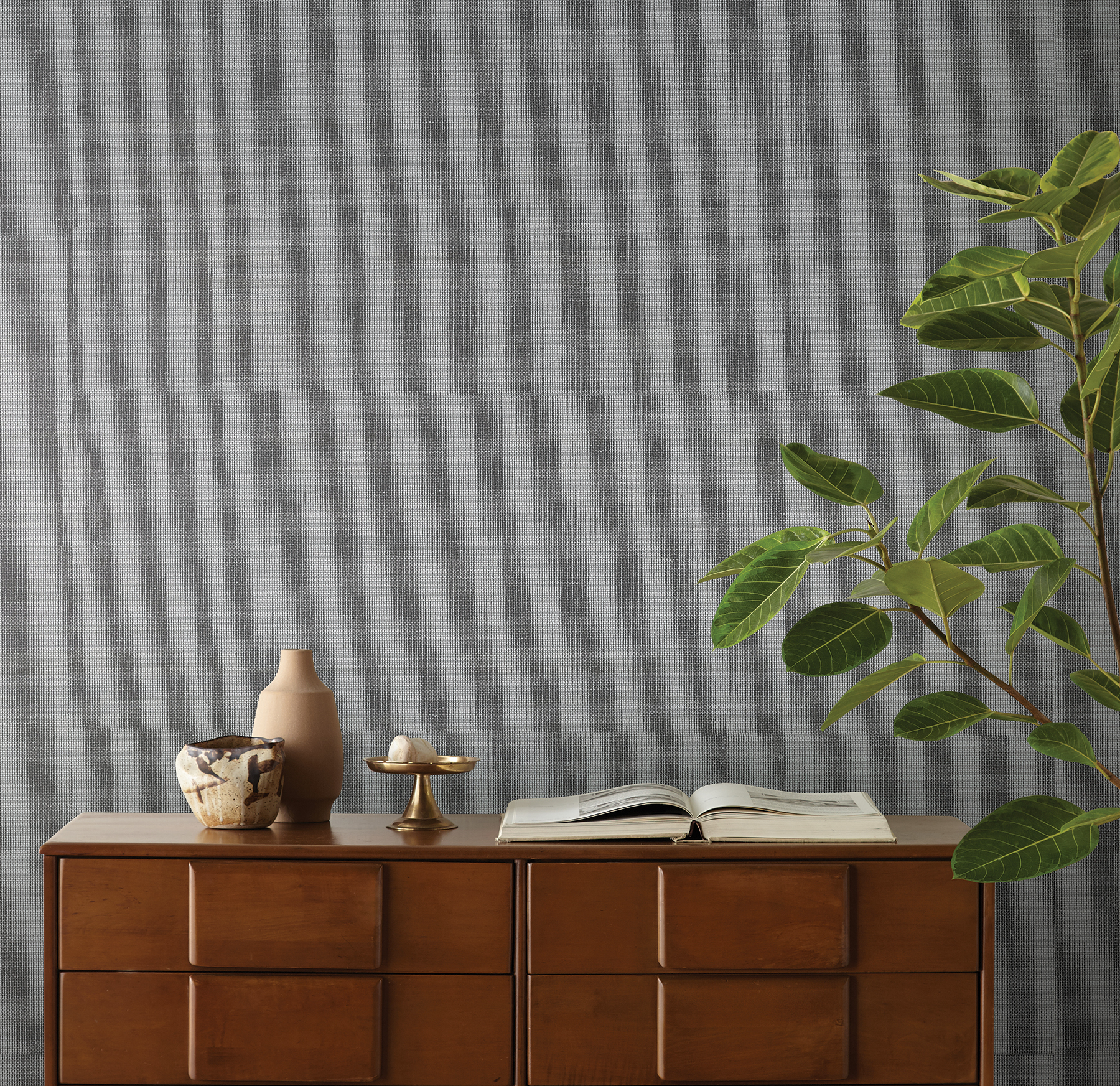 Meadowbrook Charcoal Wallpaper