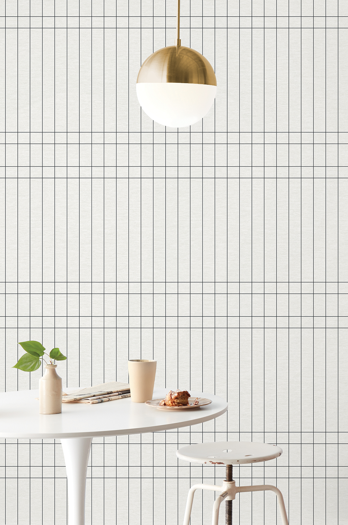 Boulevard Charcoal Wallpaper