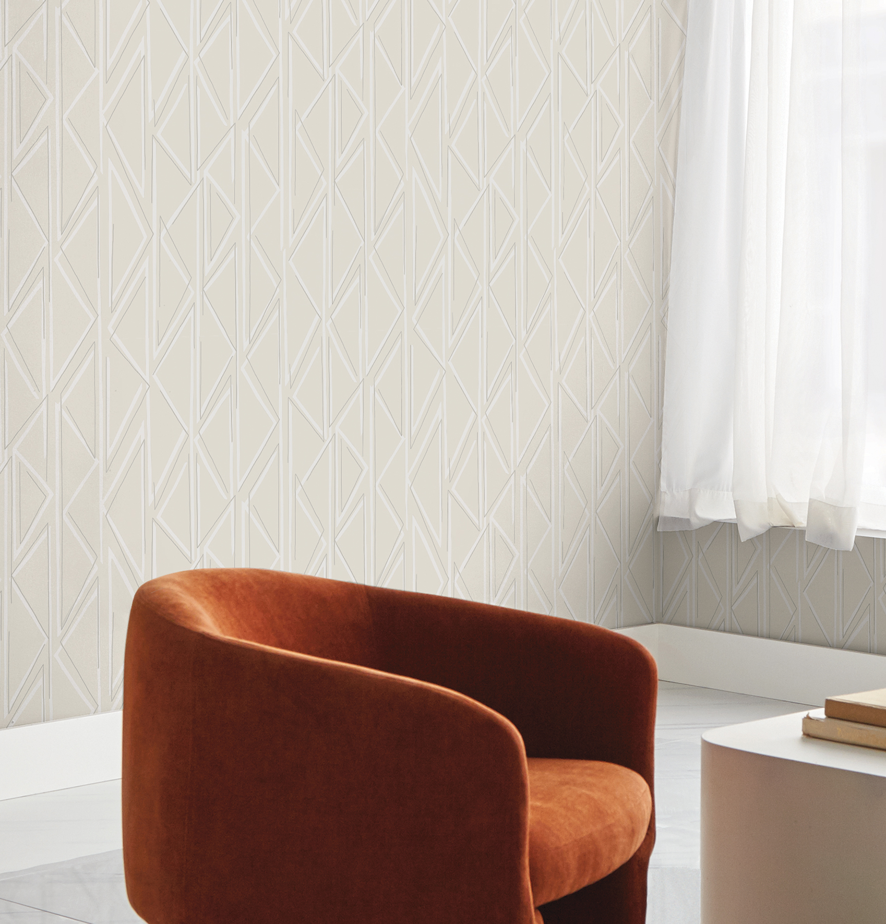 Side By Side Cotton Wallpaper