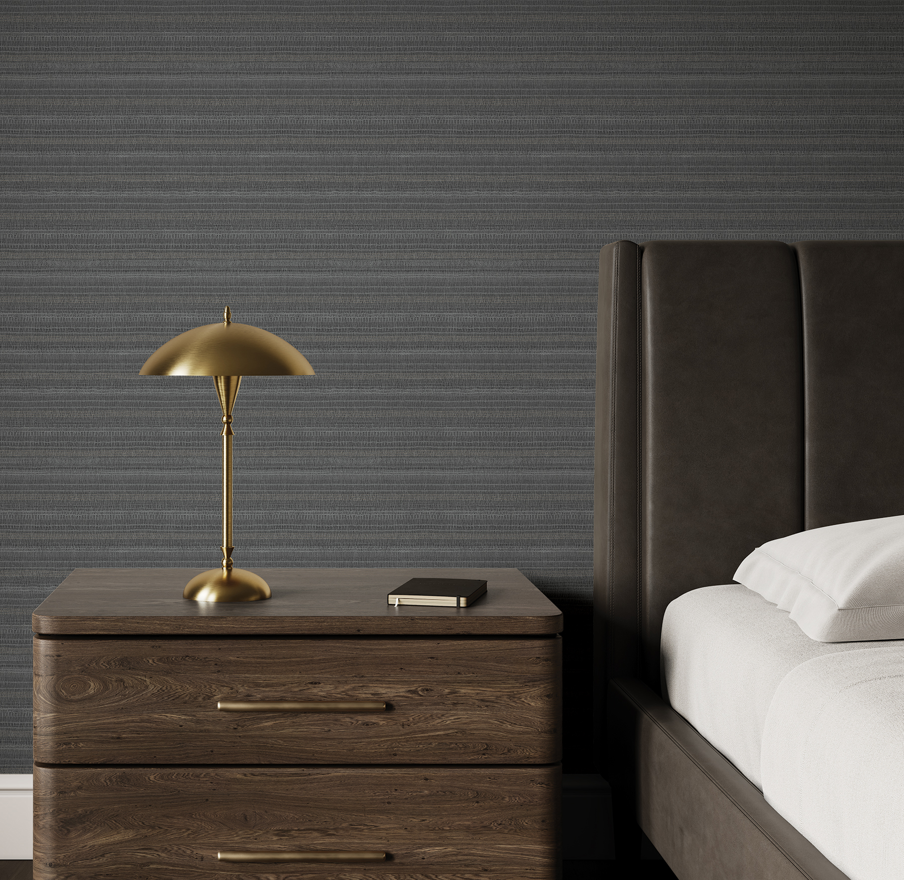 In The Details Charcoal Wallpaper