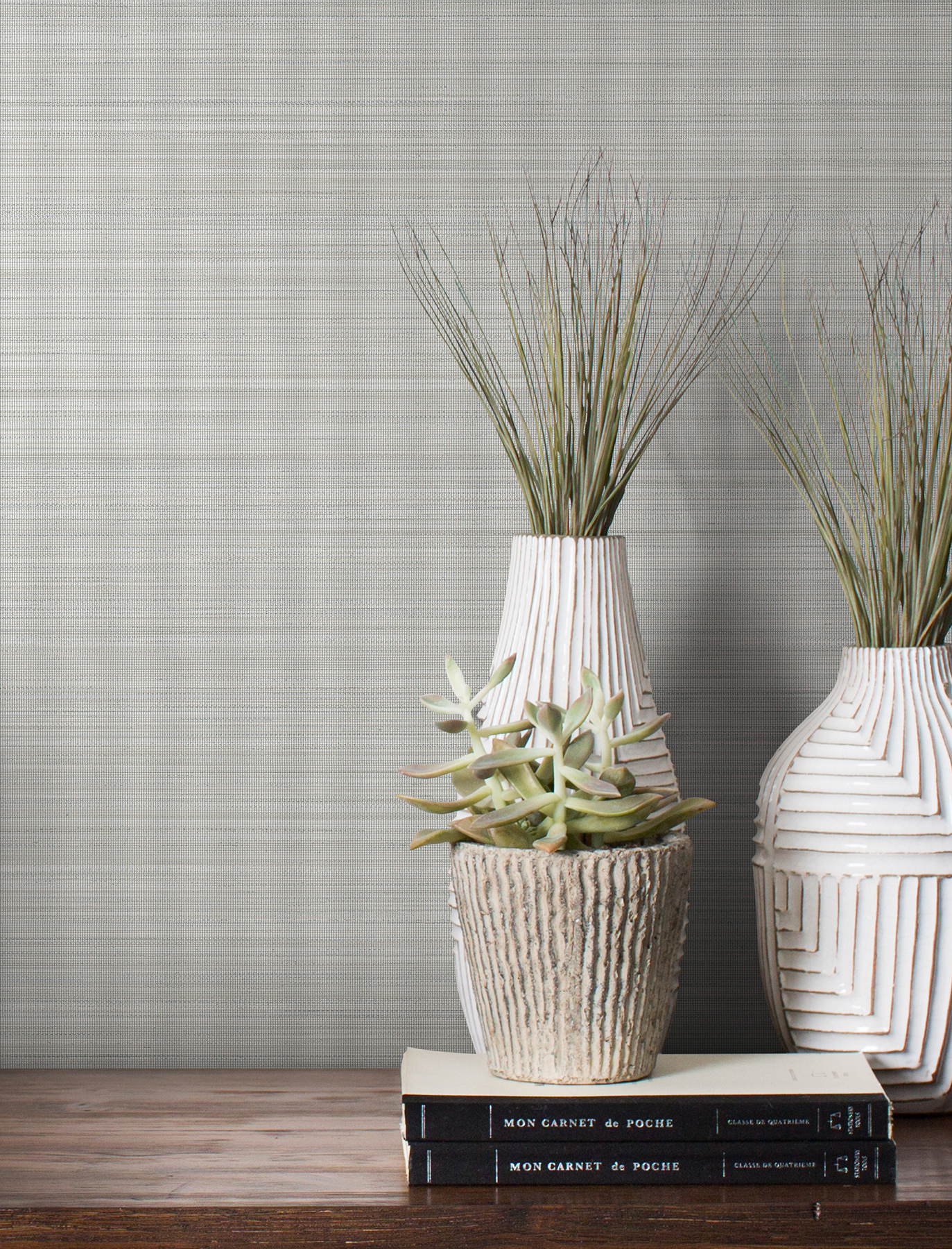 Loomed Gravel Wallpaper