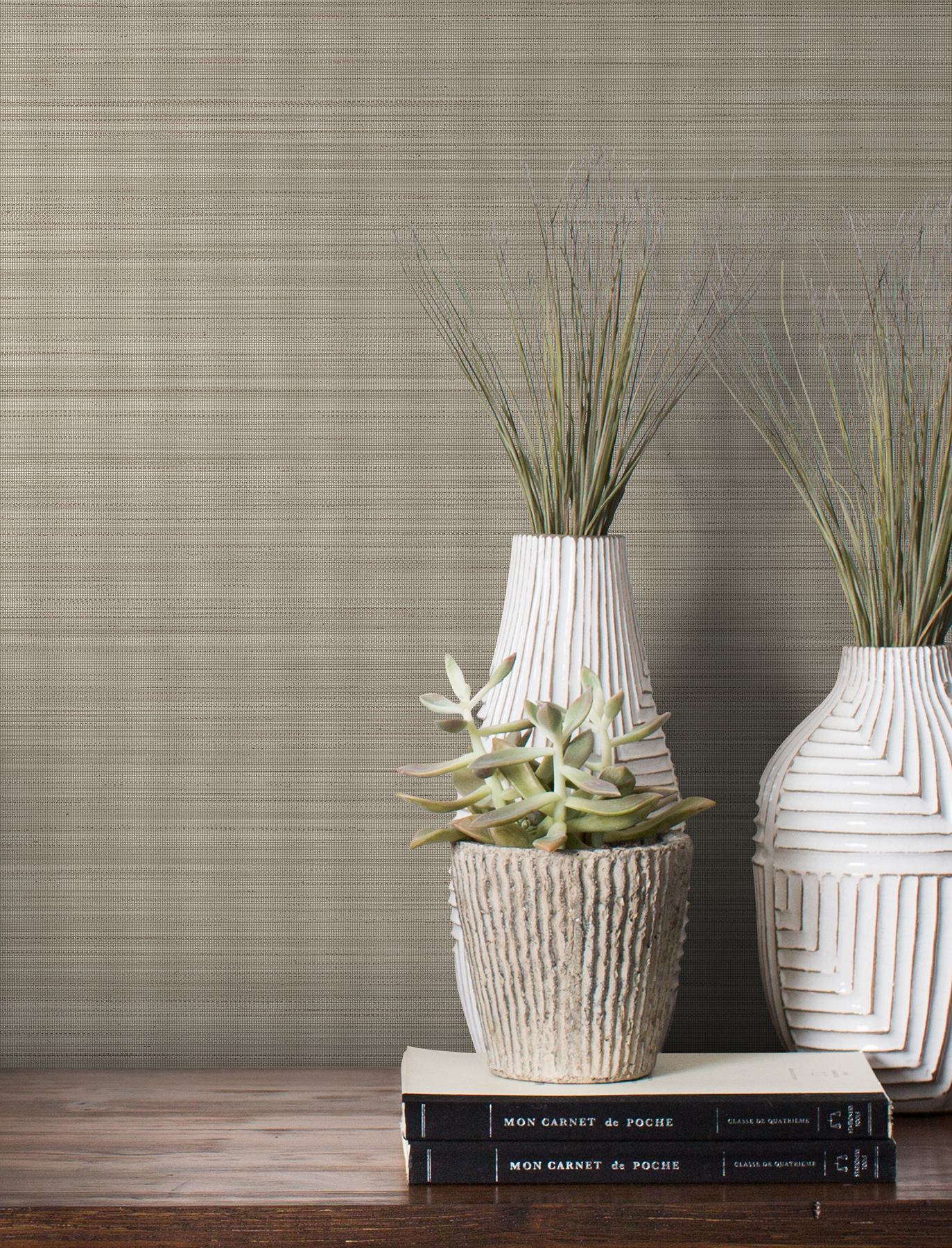 Loomed Wheat Wallpaper