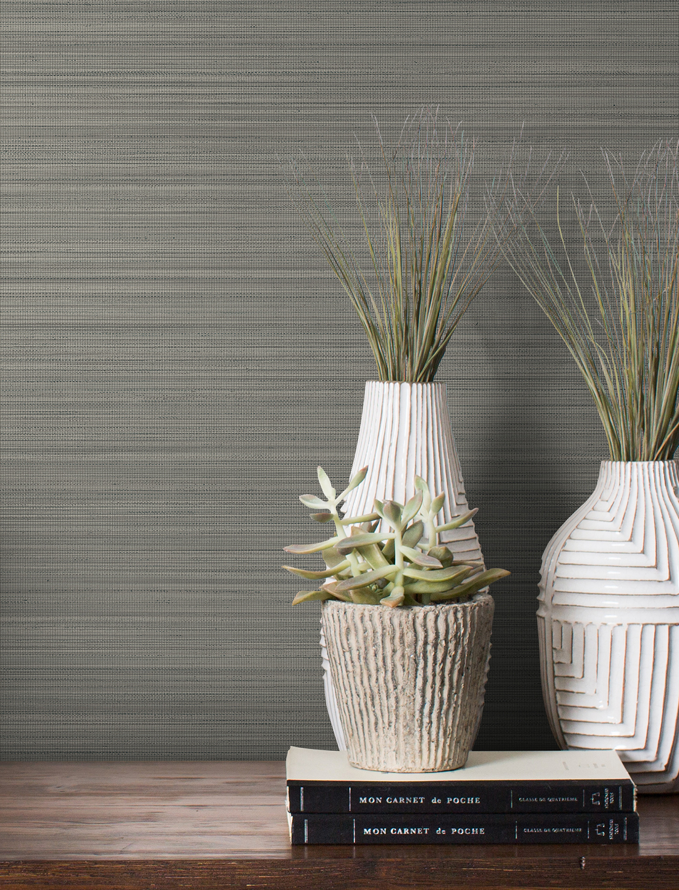 Loomed Ash Wallpaper