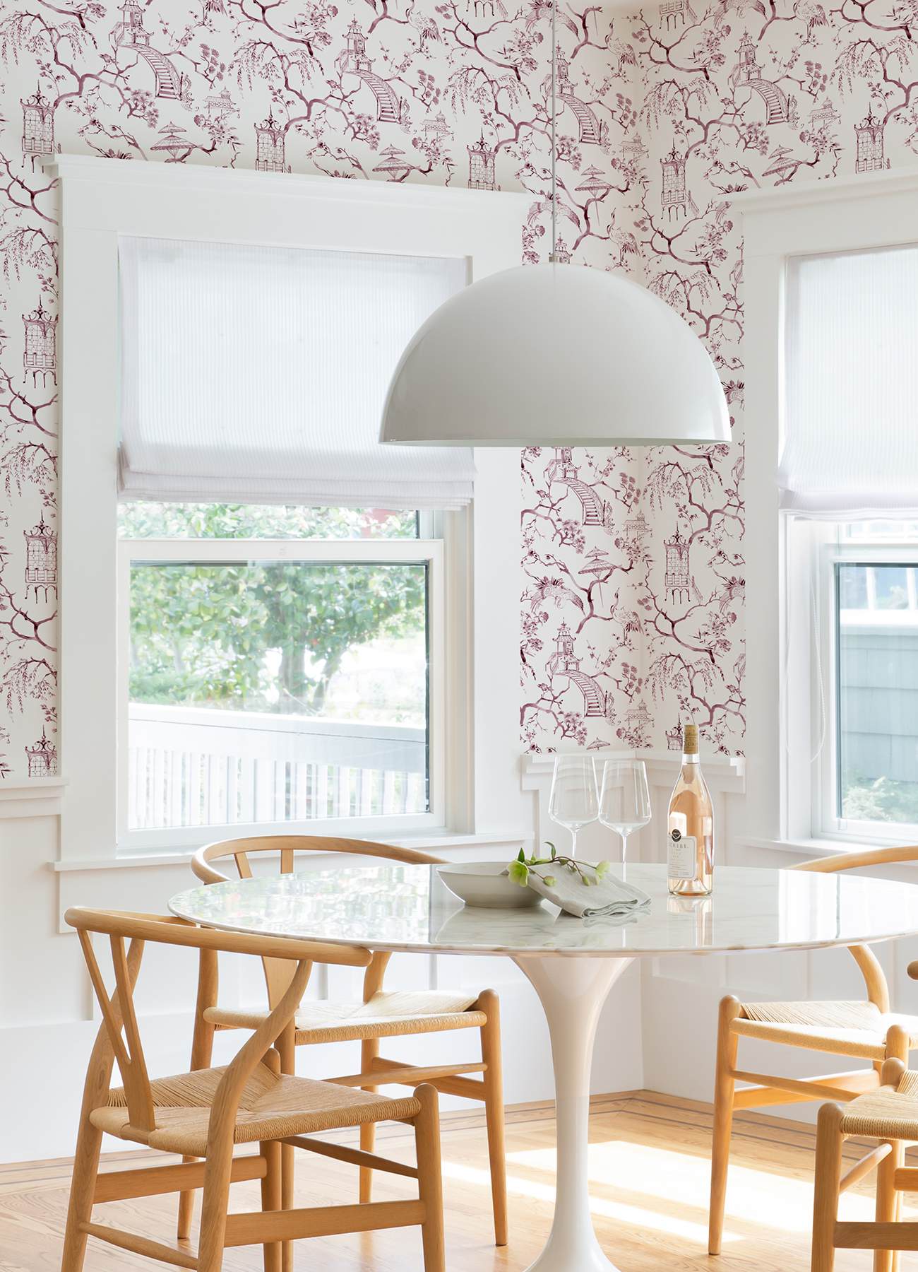 Serena Plum Chinoiserie Wallpaper