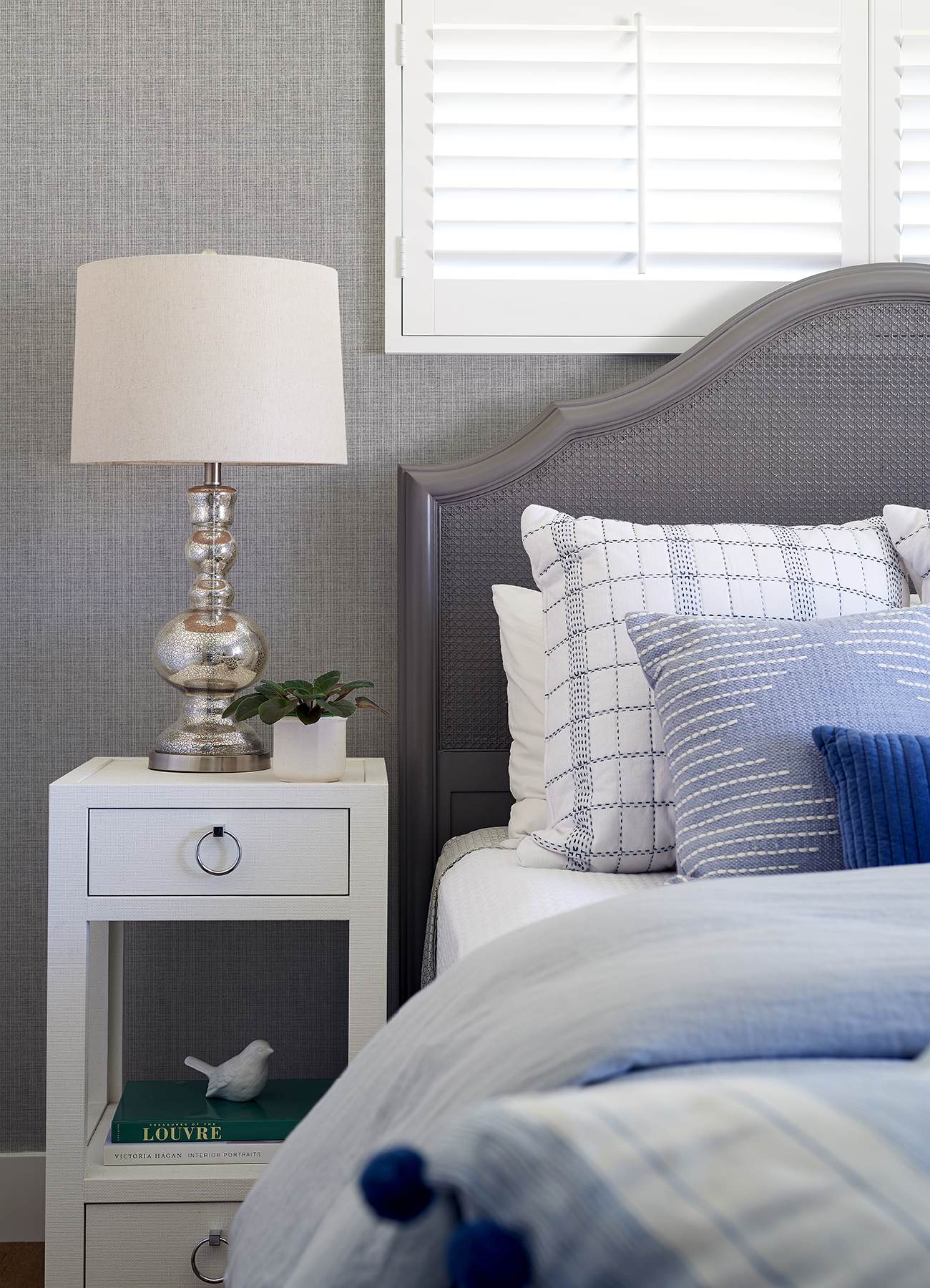 Kantera Blueberry Fabric Texture Wallpaper