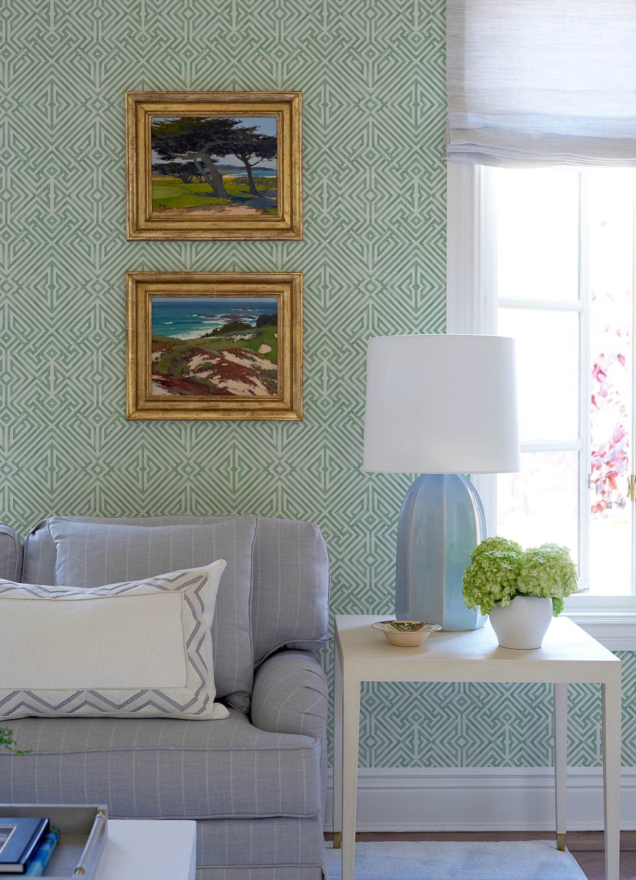 Lyon Green Geometric Key Wallpaper