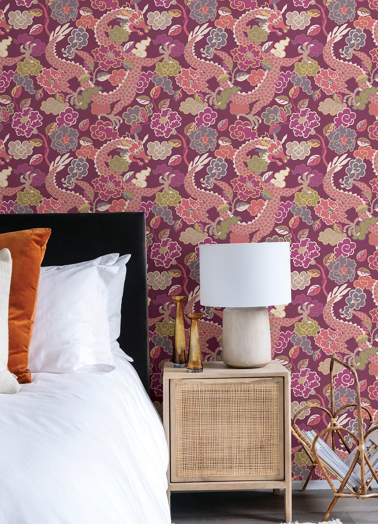 Yanci Plum Dragon Wallpaper