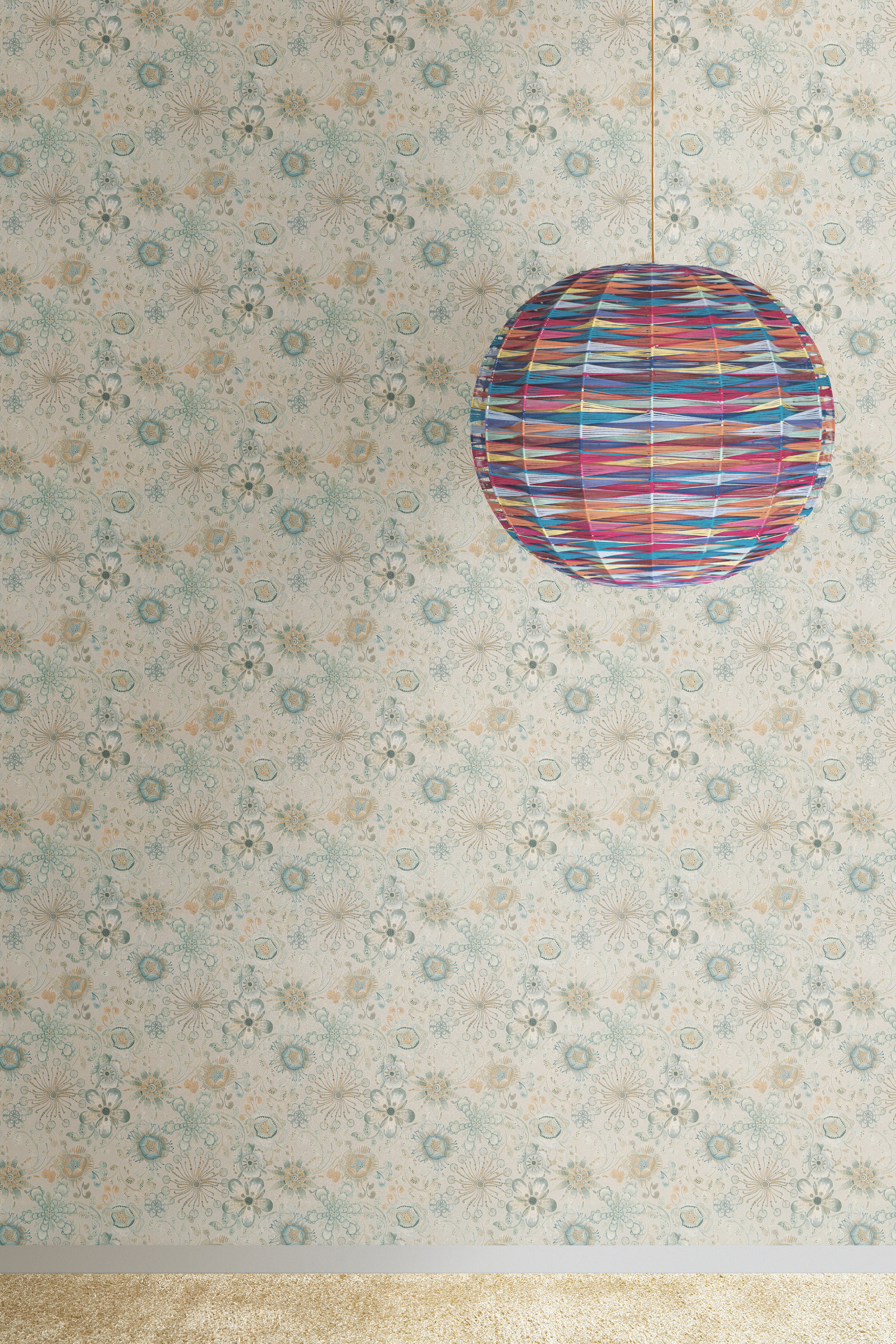 Magic Garden Neutral Wallpaper