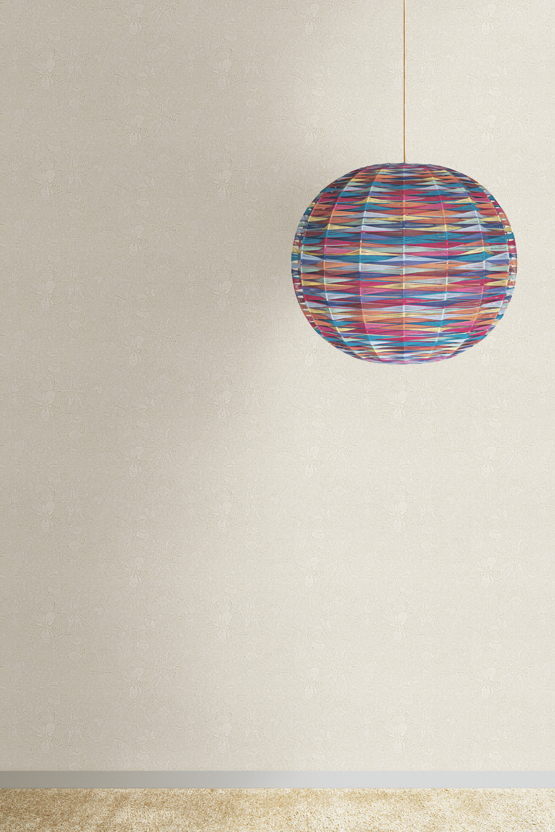 Magic Garden Cream Wallpaper
