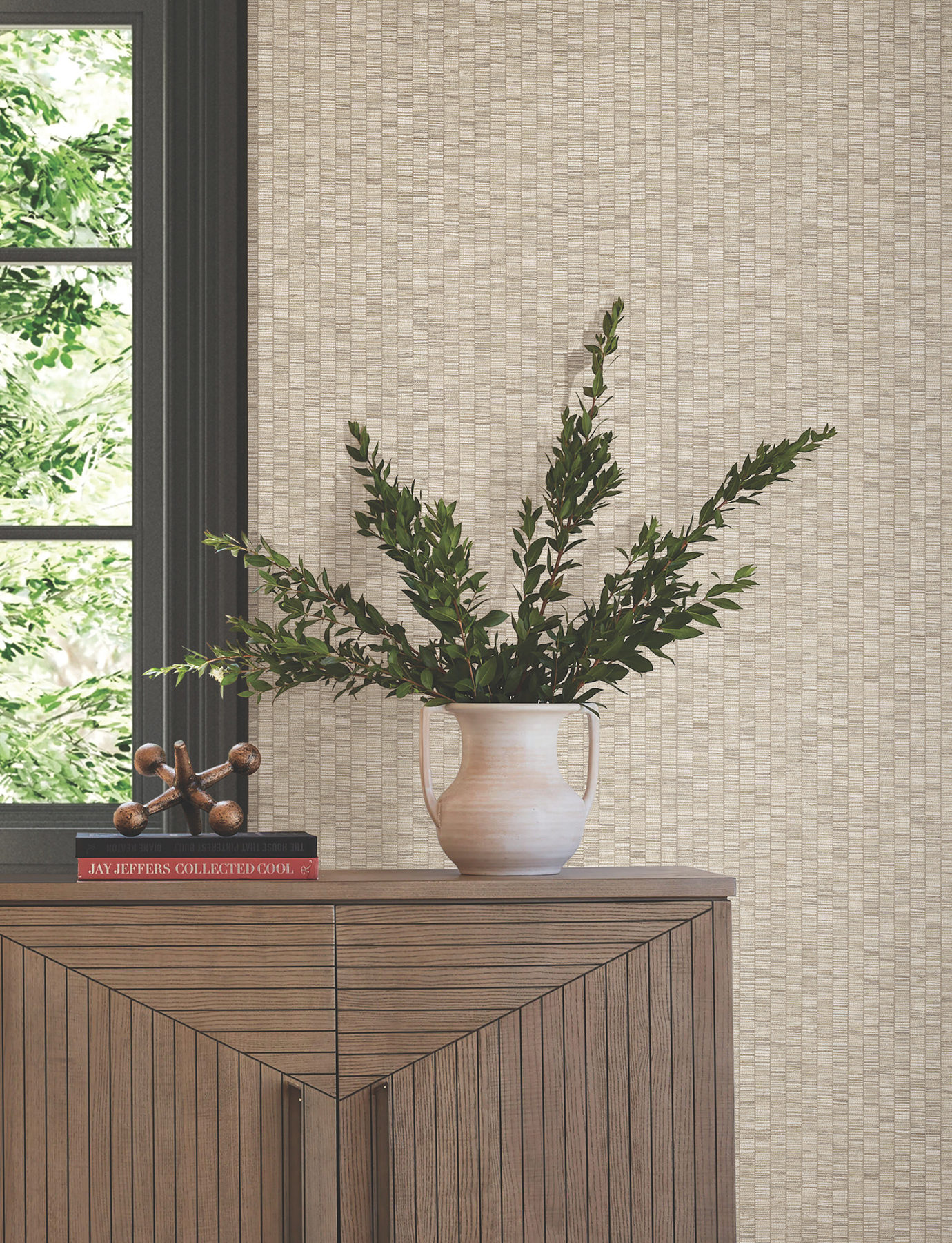 Lemuria Beige Wallpaper