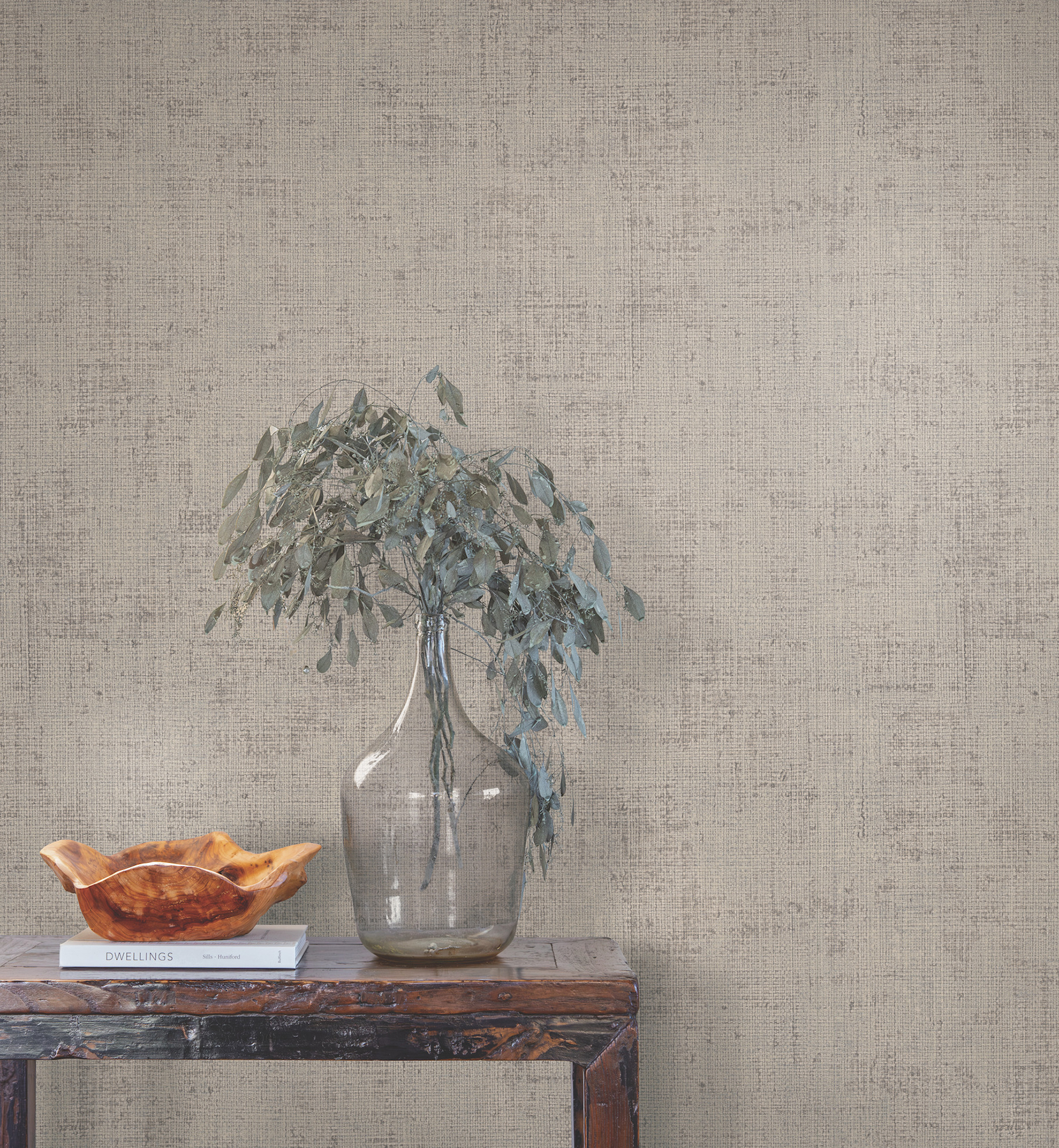 Alma Grey Faux Weave Wallpaper