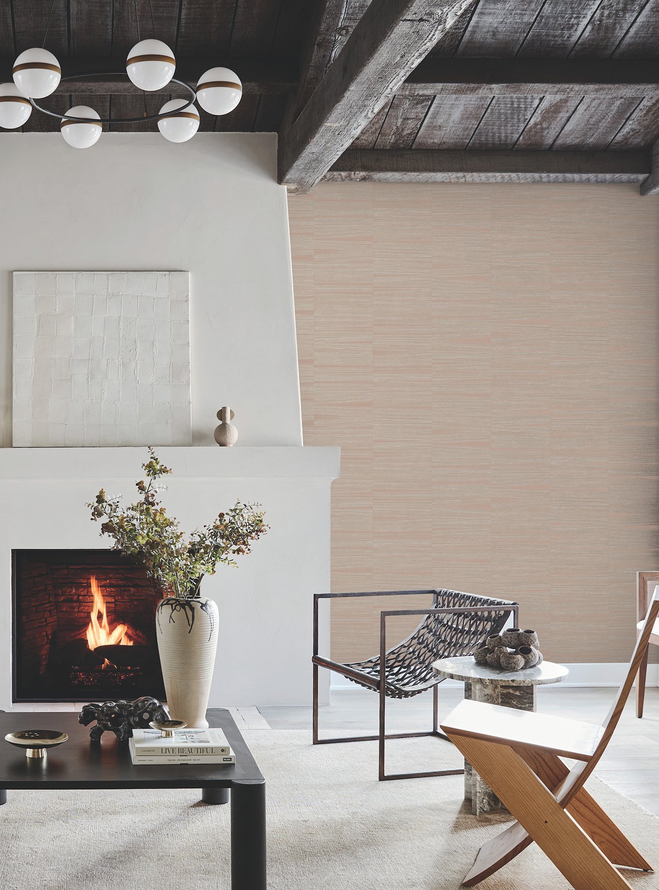 Line Stripe Brick Wallpaper
