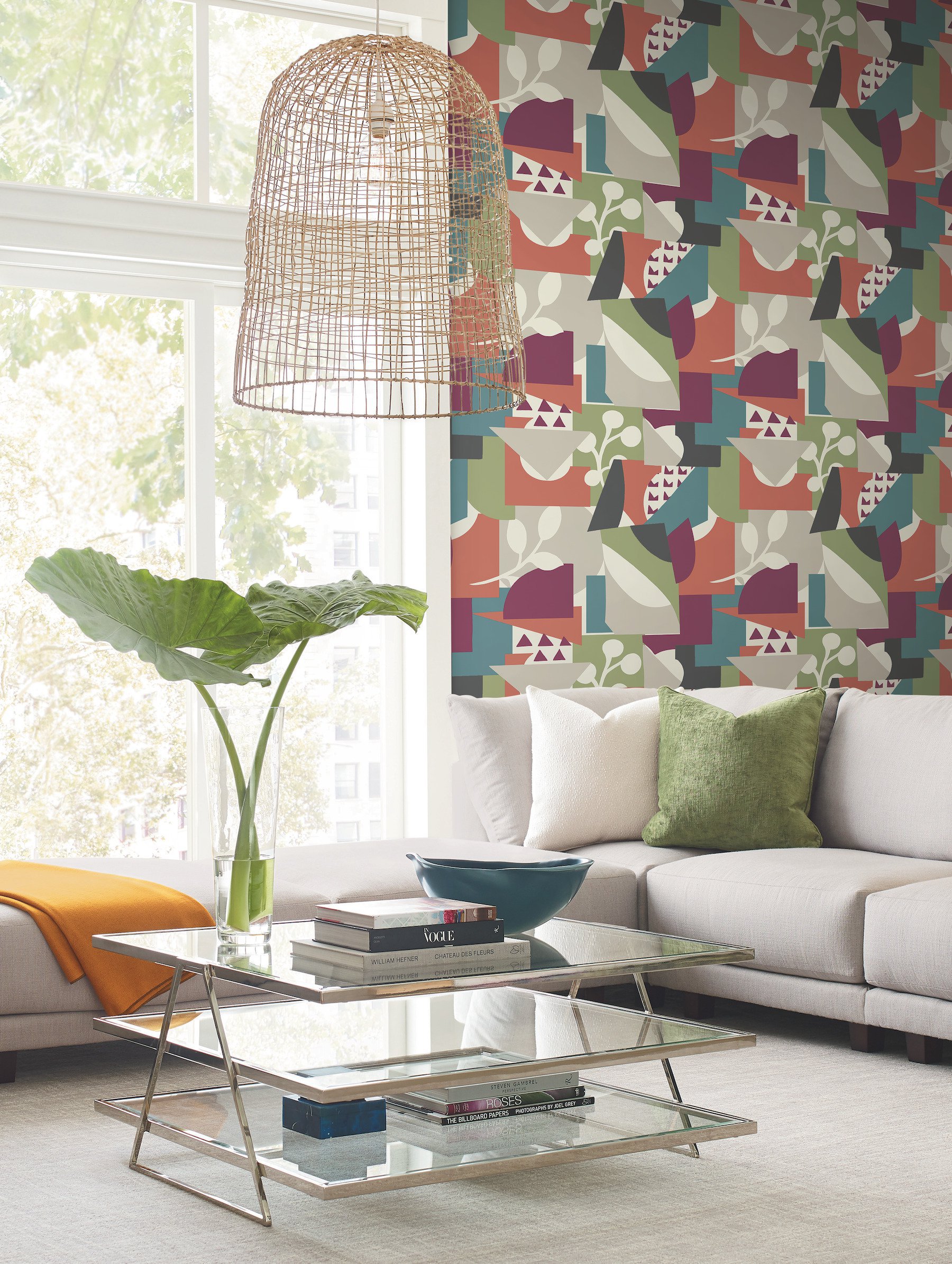 Cut Outs Forest Wallpaper