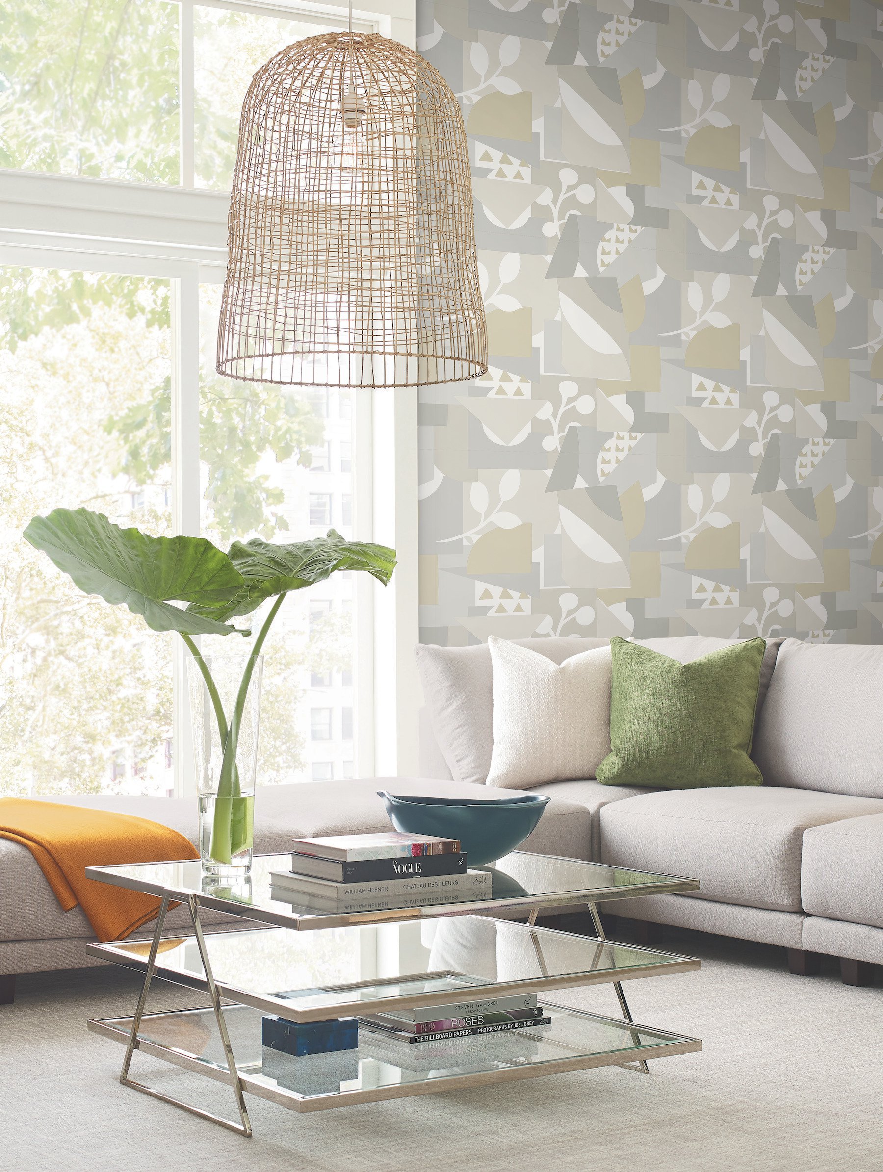 Cut Outs Neutral Wallpaper