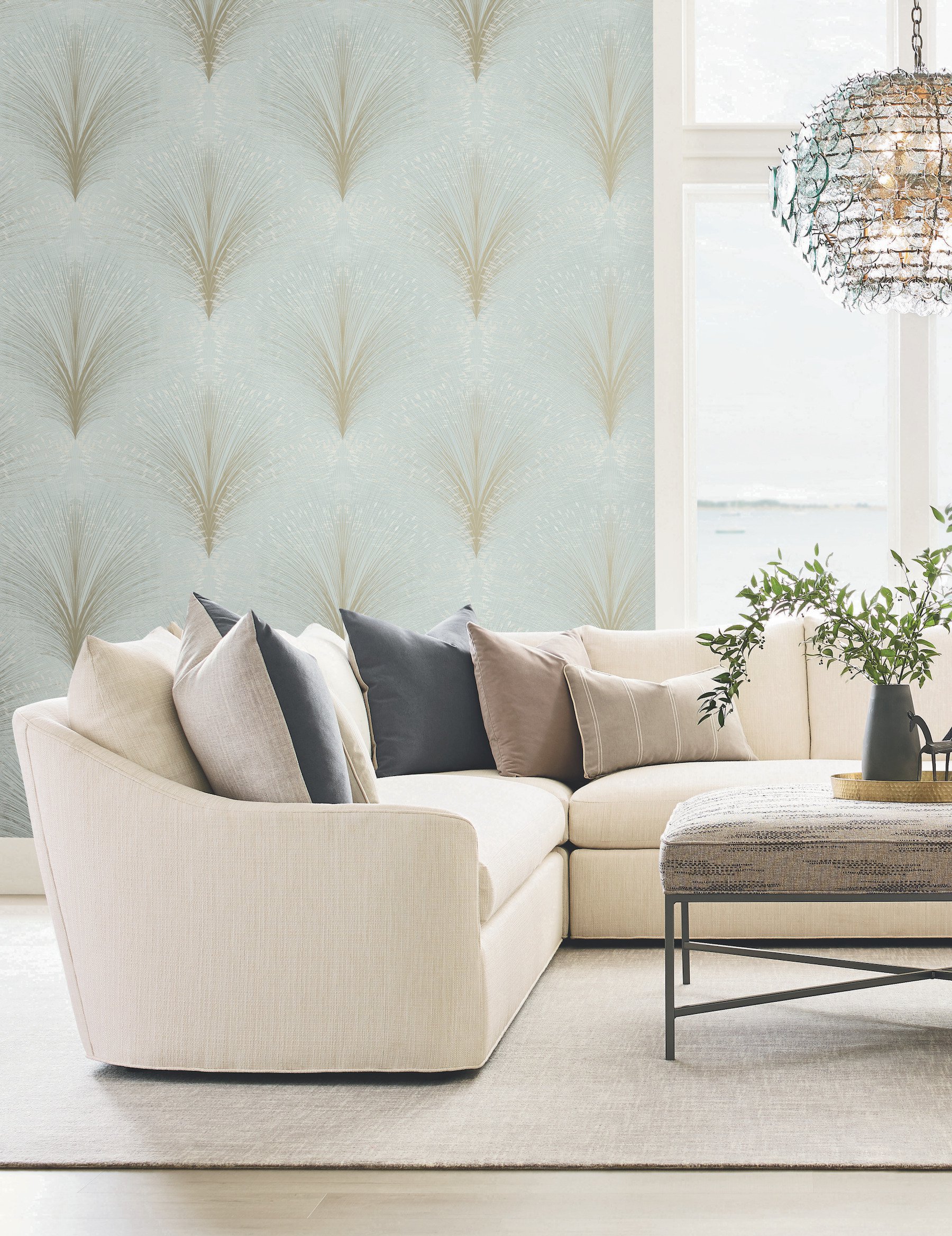 Papyrus Plume Ivory Wallpaper