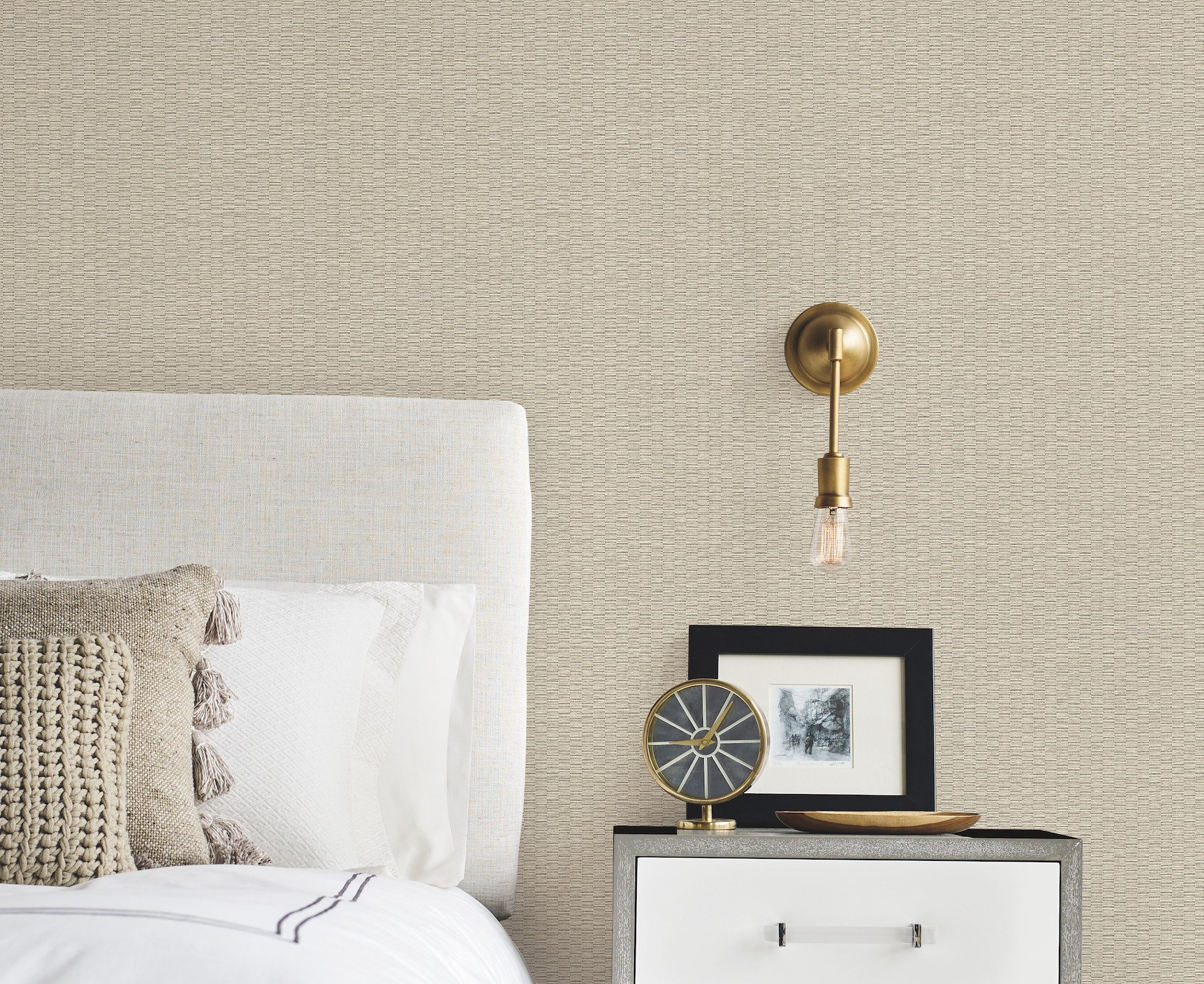 Checkerboard Putty Wallpaper