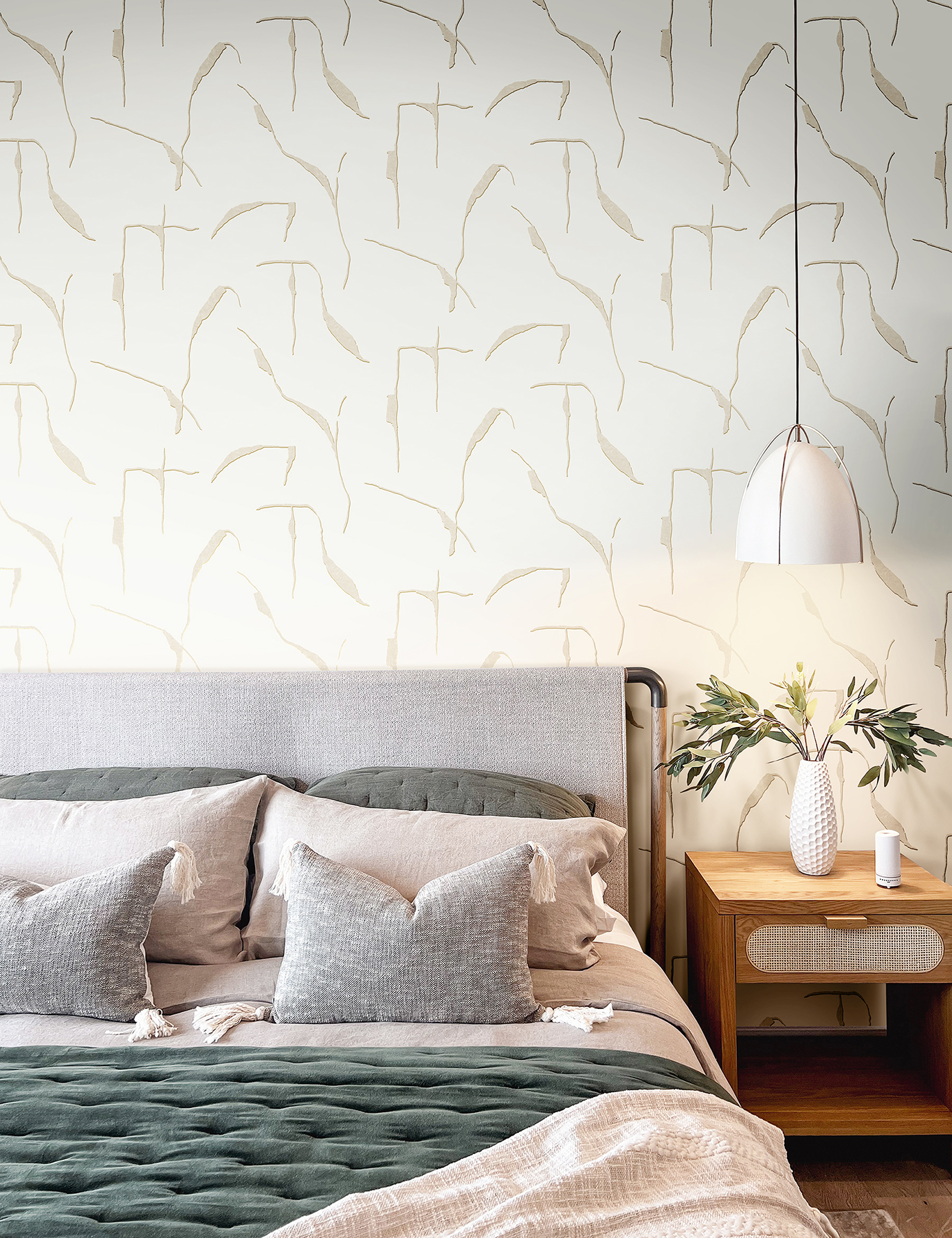 Ivory Coast Caramel & Gold Premium Peel + Stick Wallpaper