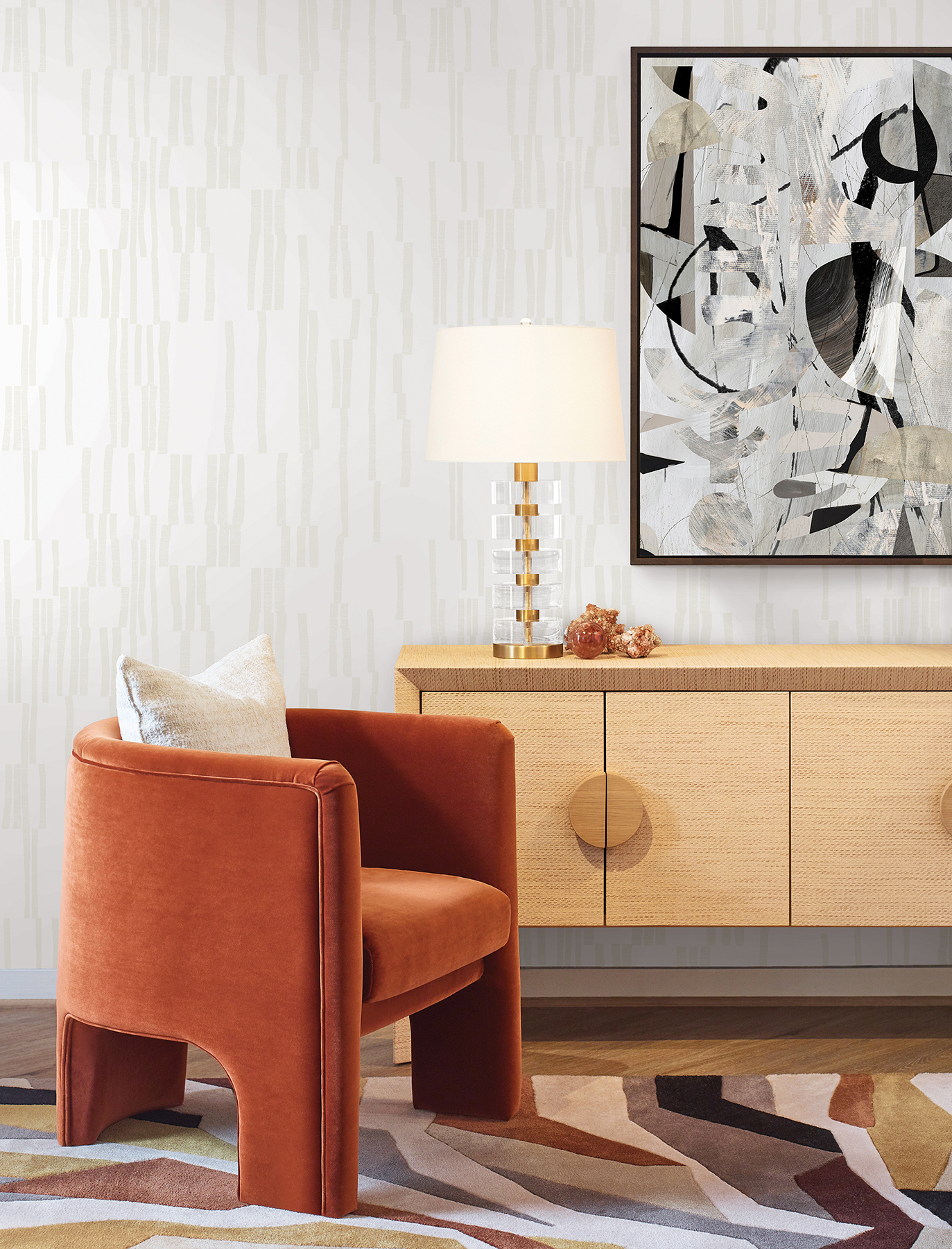 Koso Pearl & White Premium Peel + Stick Wallpaper