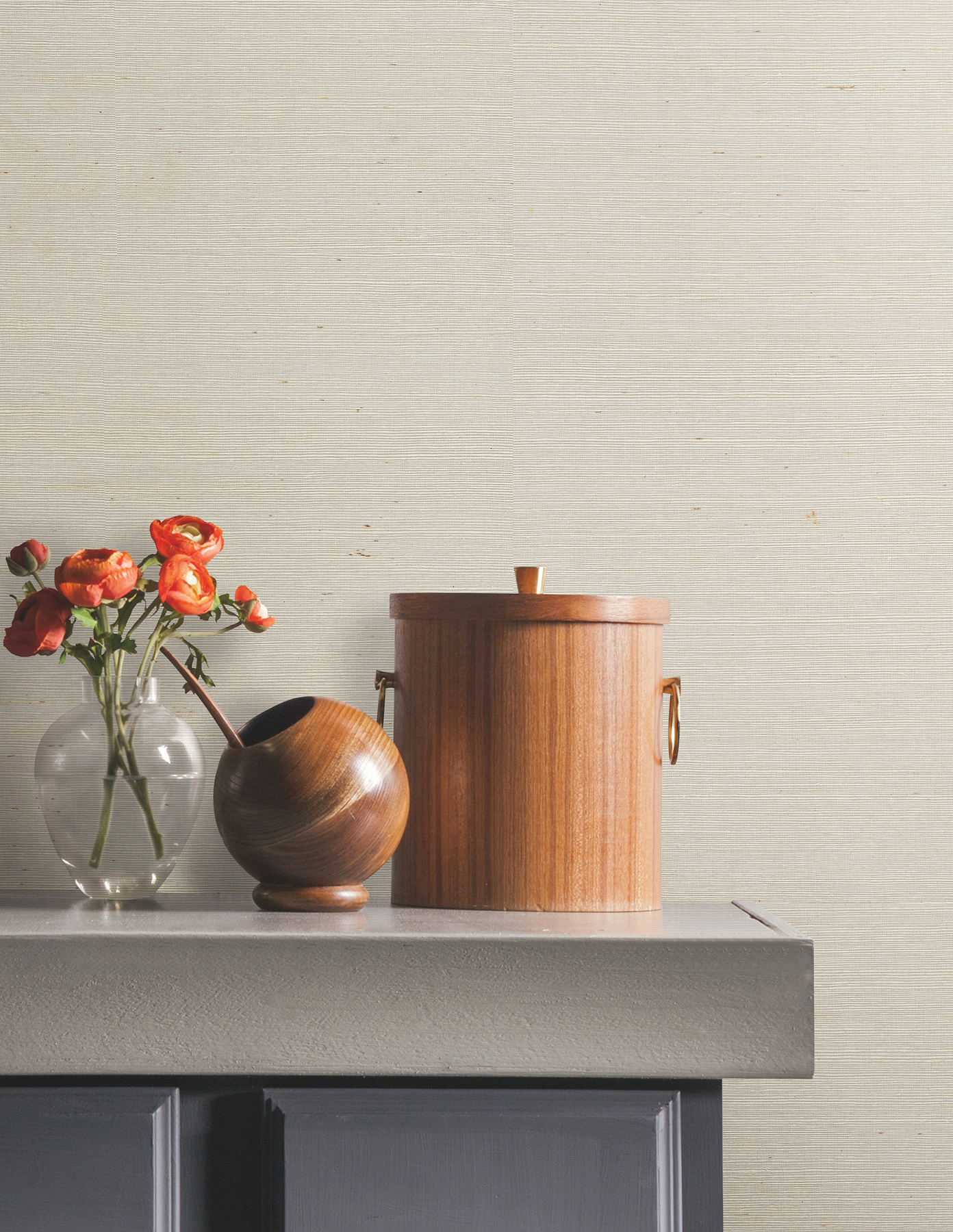 Natural Sisal White Peel & Stick Grasscloth Wallpaper
