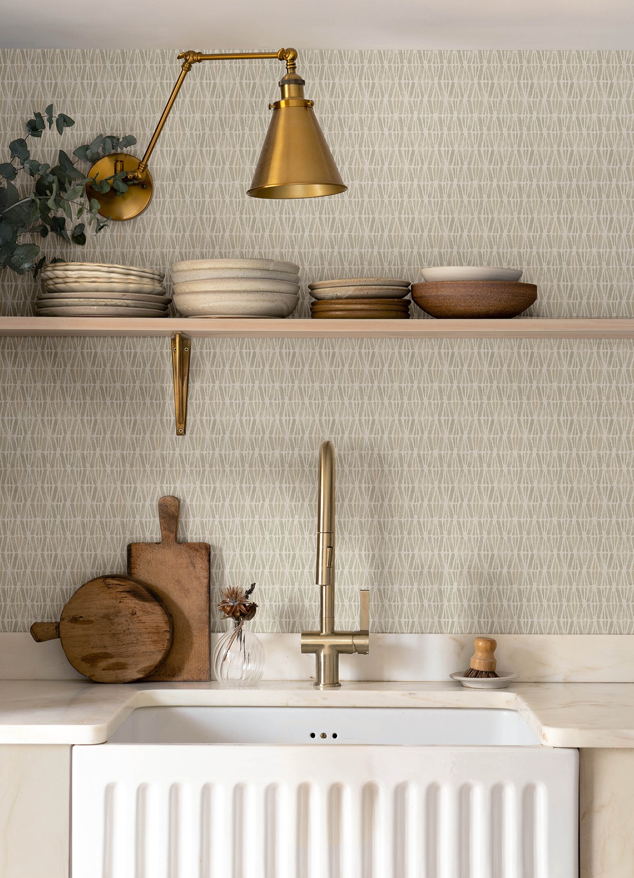 Nabi Neutral Geometric Wallpaper