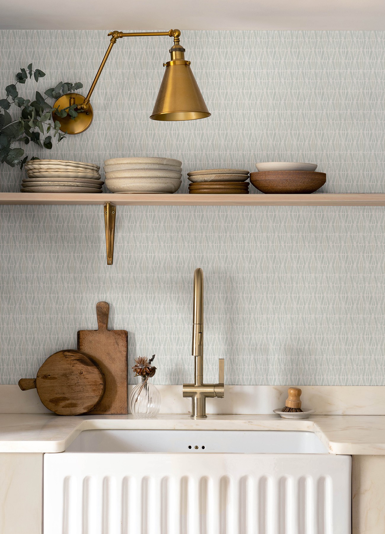 Nabi Aqua Geometric Wallpaper