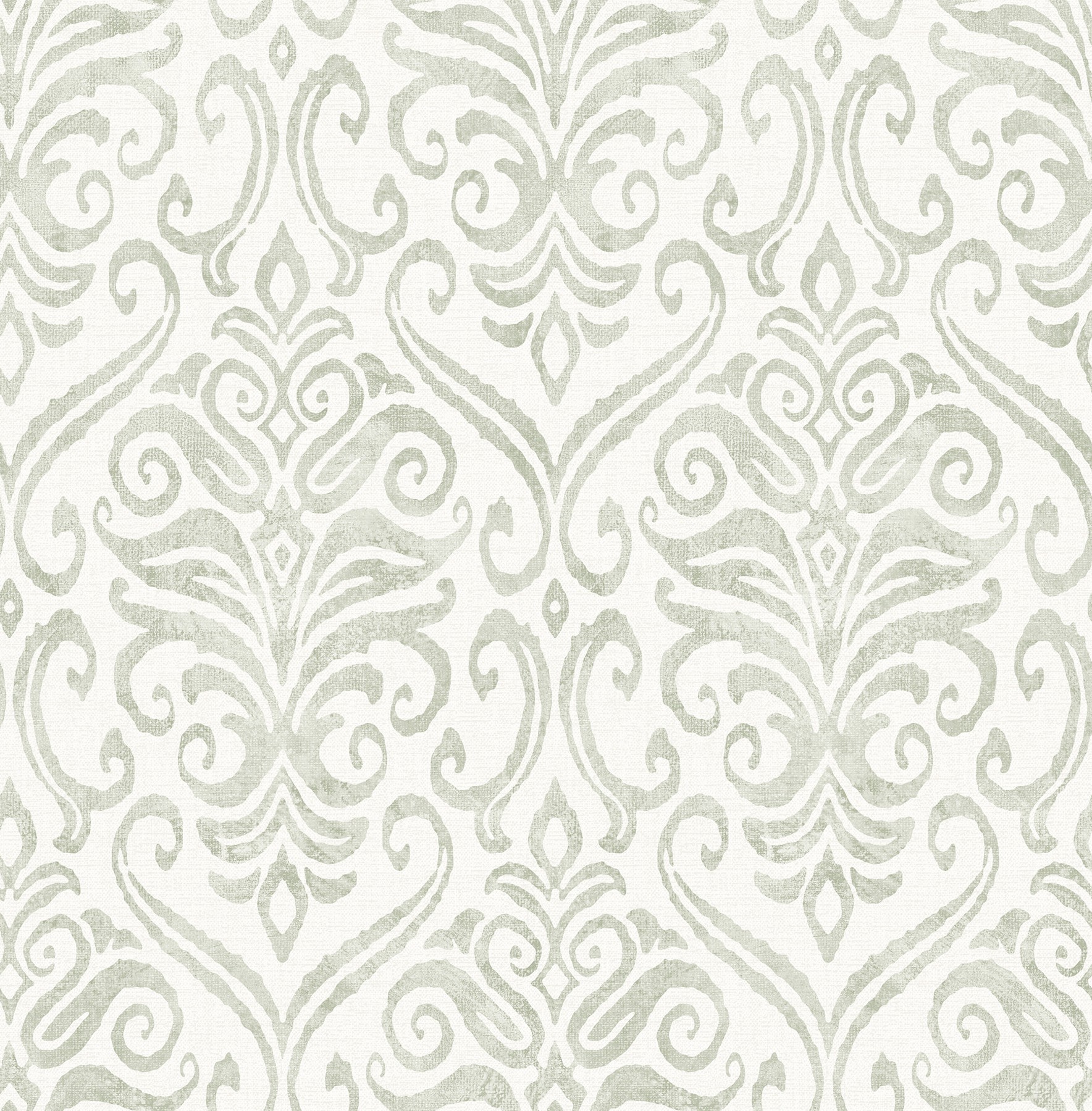 Adavu Sage Damask Wallpaper